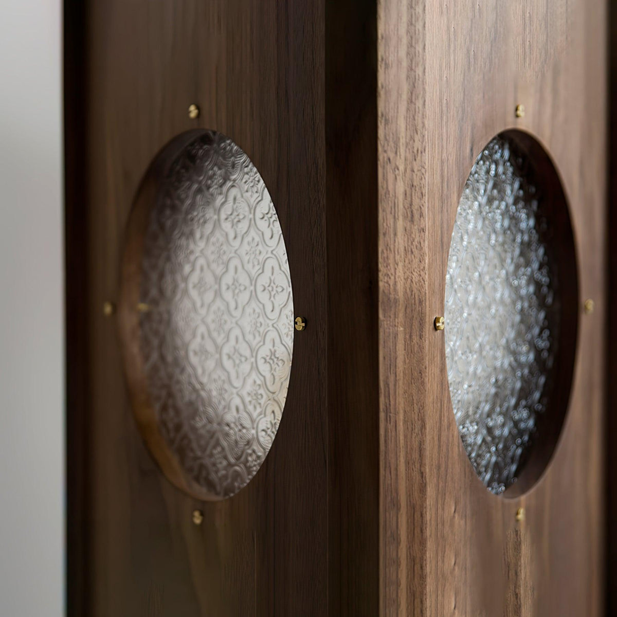 Carvora Wooden Panel Floor Lamp