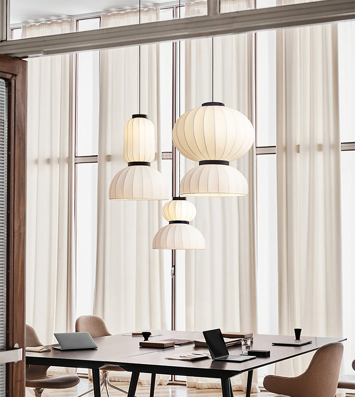 Eurzorion Silk Lantern Pendant Light