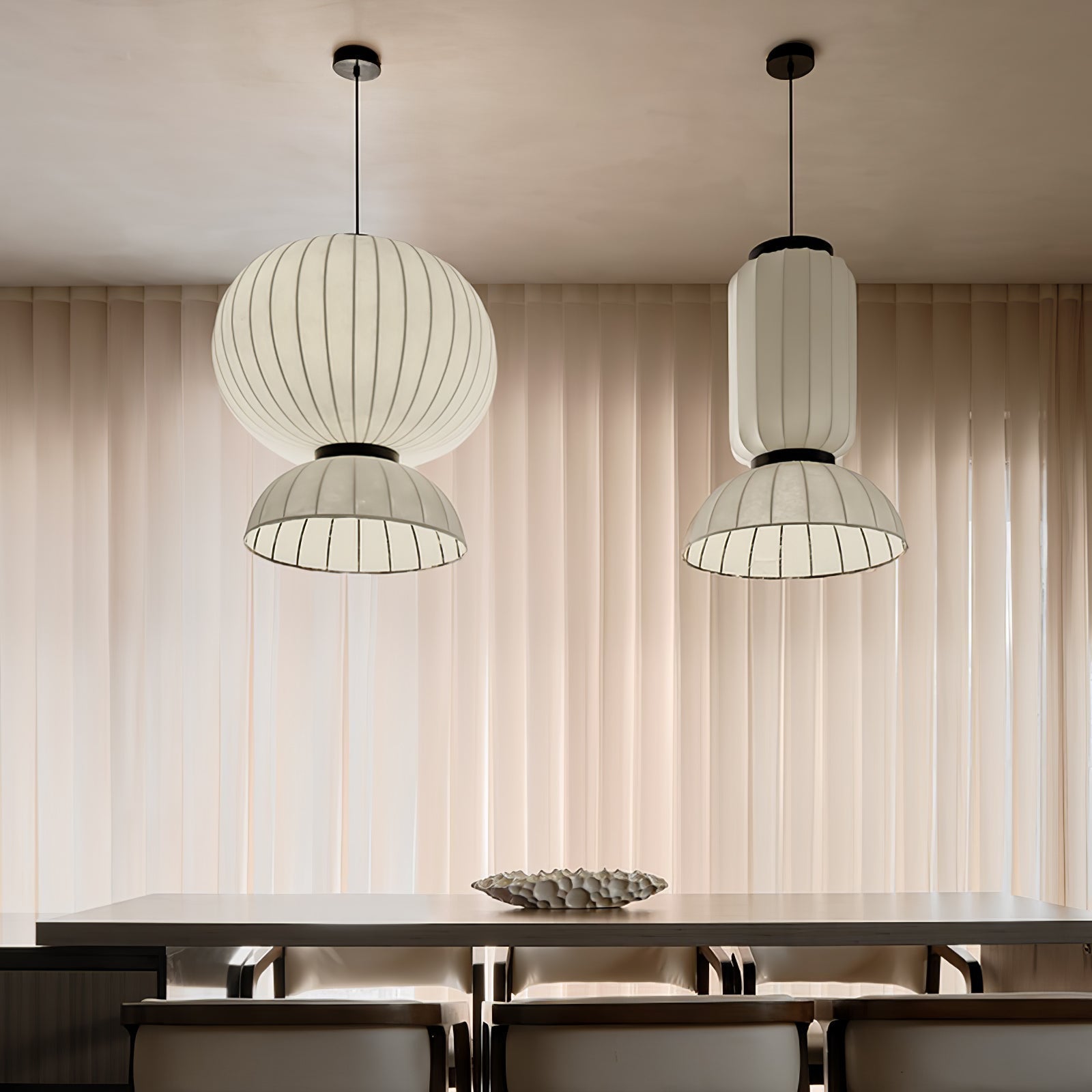 Eurzorion Silk Lantern Pendant Light