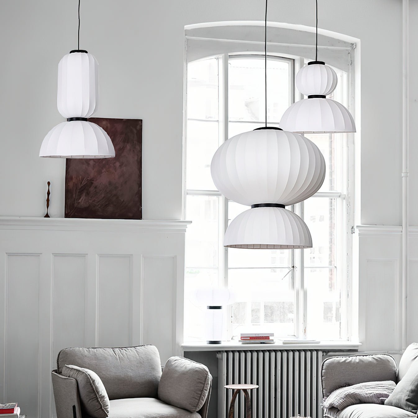 Eurzorion Silk Lantern Pendant Light