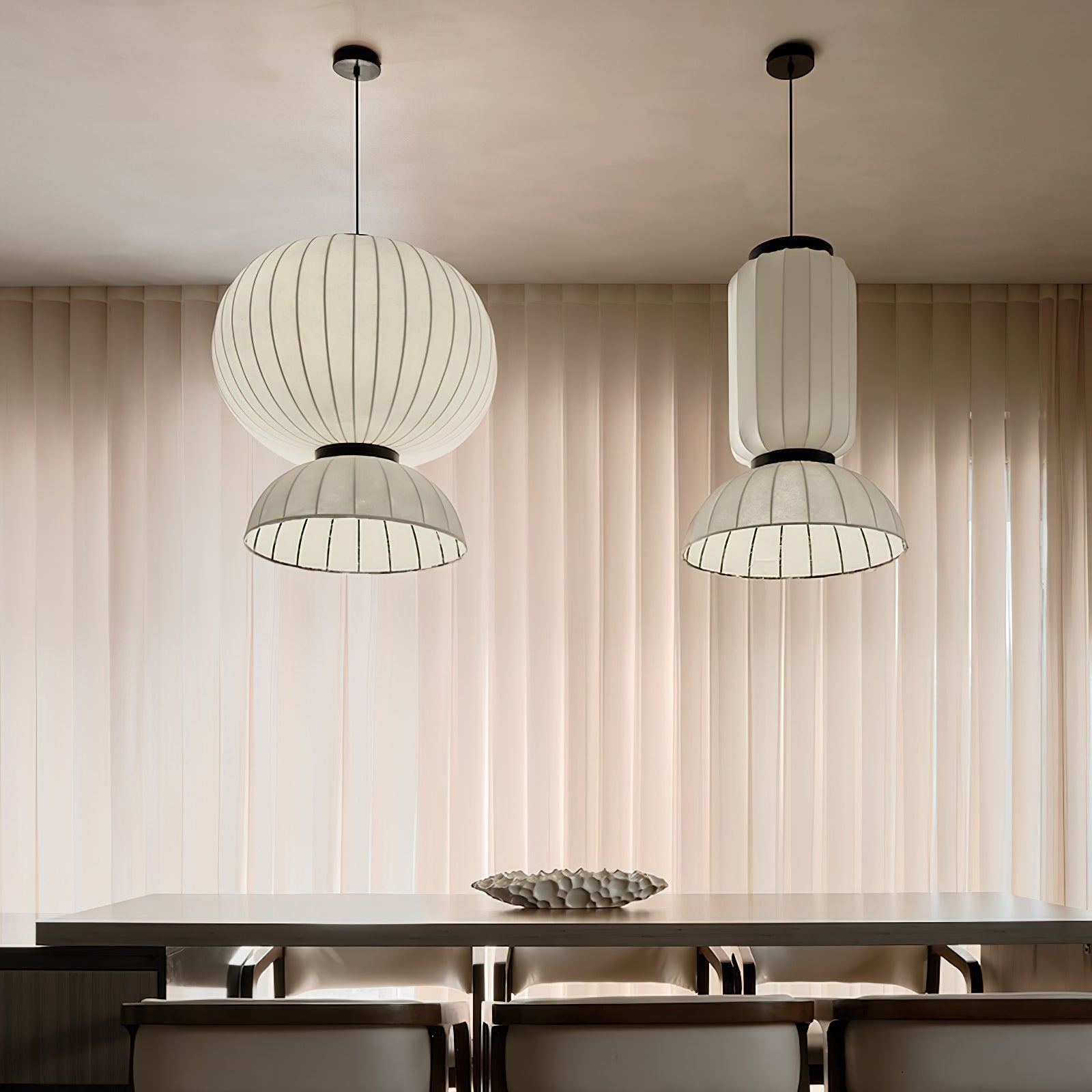Eurzorion Silk Lantern Pendant Light