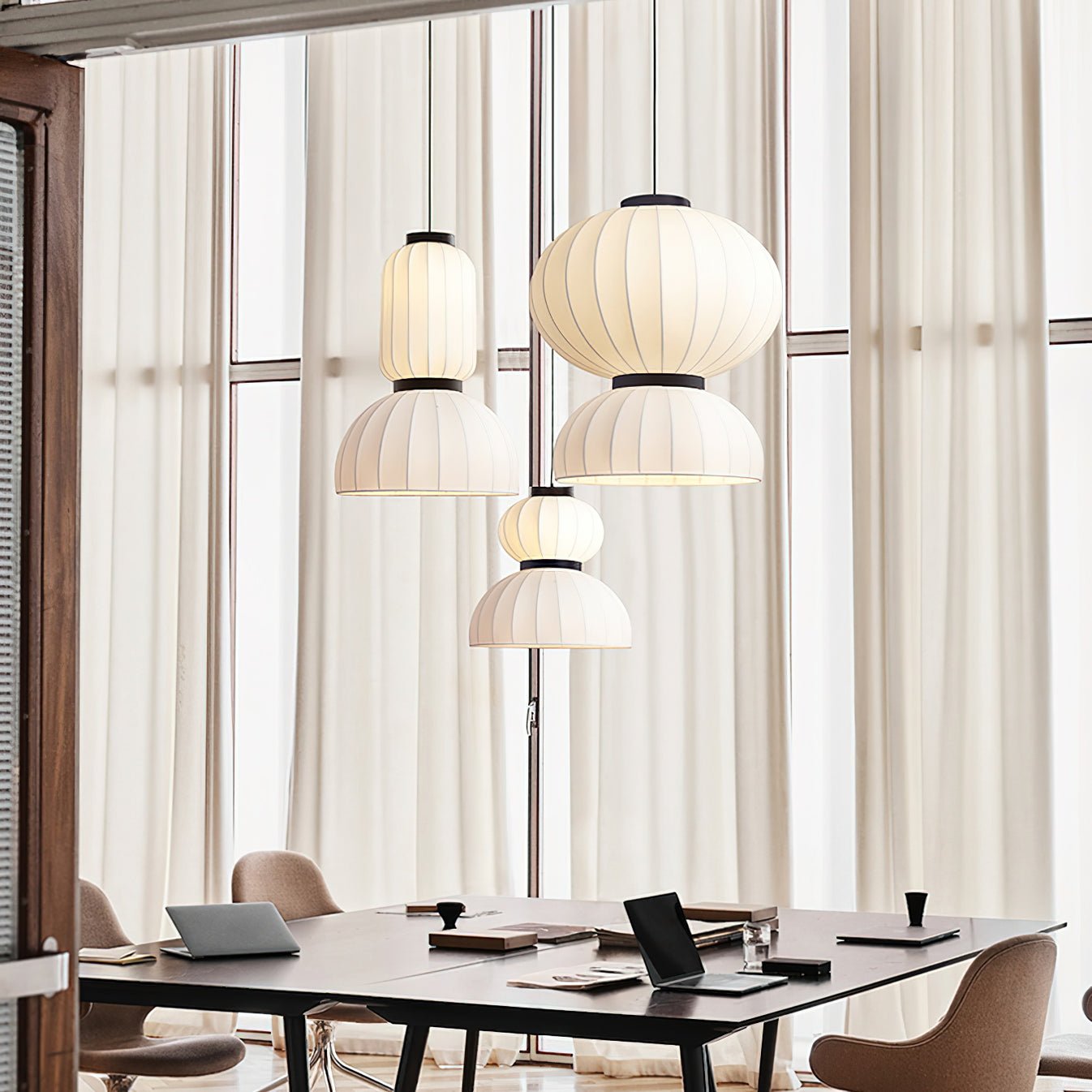 Eurzorion Silk Lantern Pendant Light