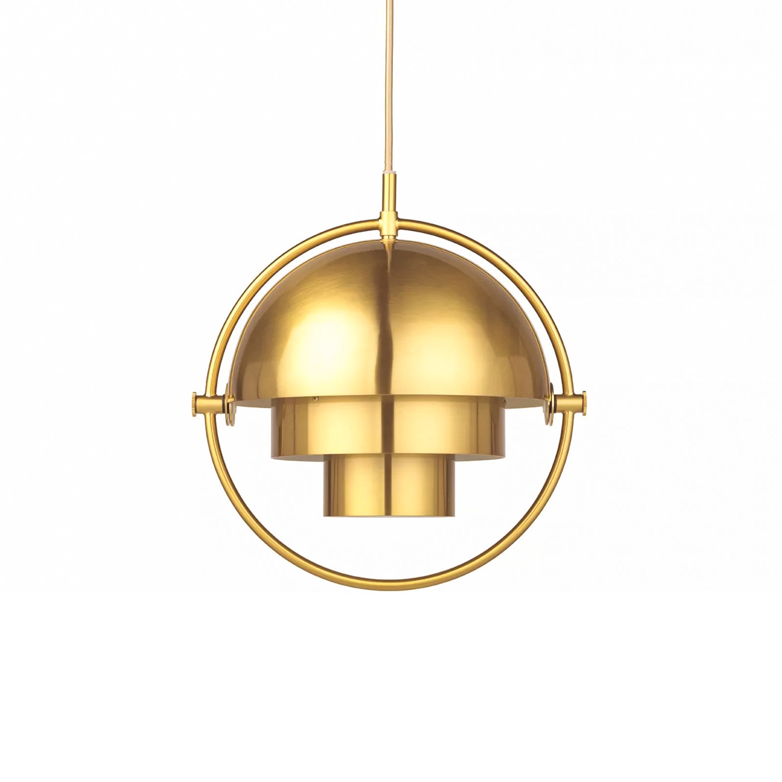 Lustra Pendant Lamp Deformed Ball Golden - Neutral Decor