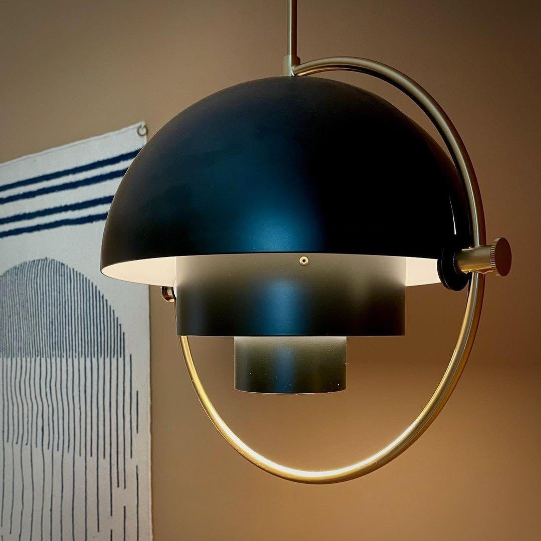 Lustra Pendant Lamp Deformed Ball Golden - Neutral Decor