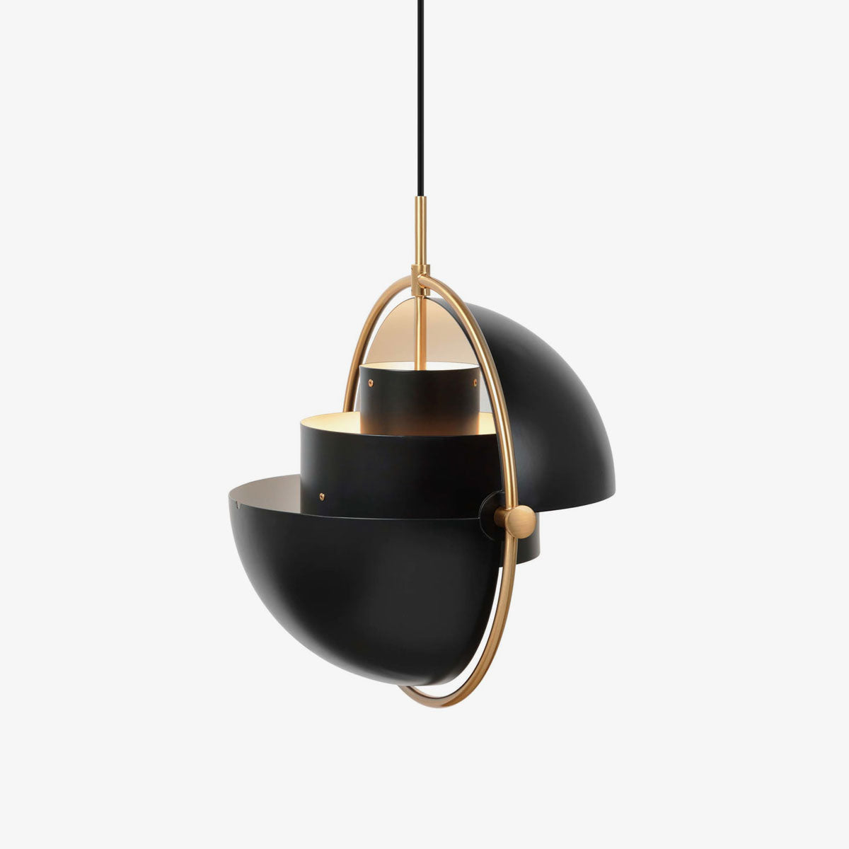 Lustra Pendant Lamp Deformed Ball Golden - Neutral Decor