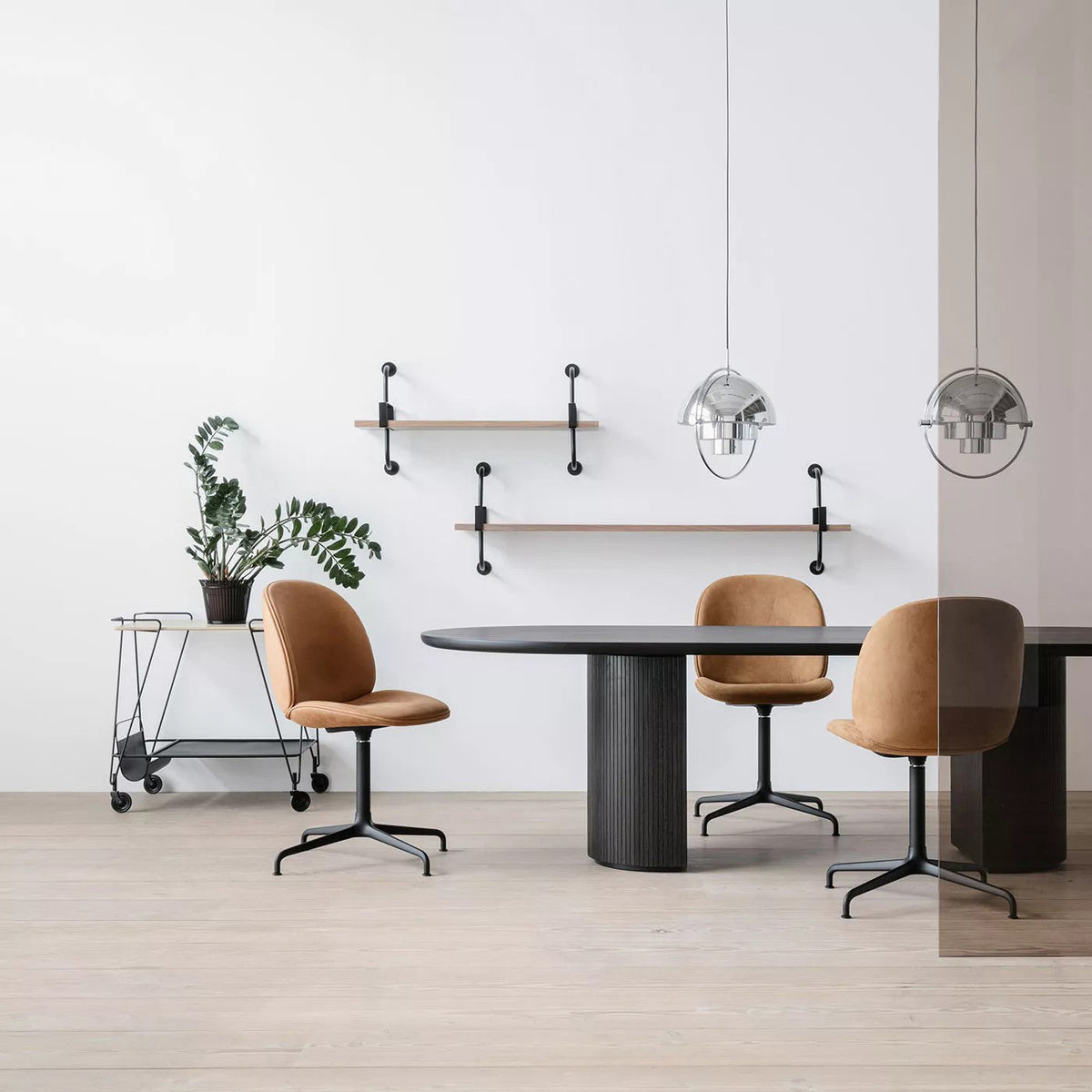 Miruaine Pendant Lamp Deformed Ball Golden
