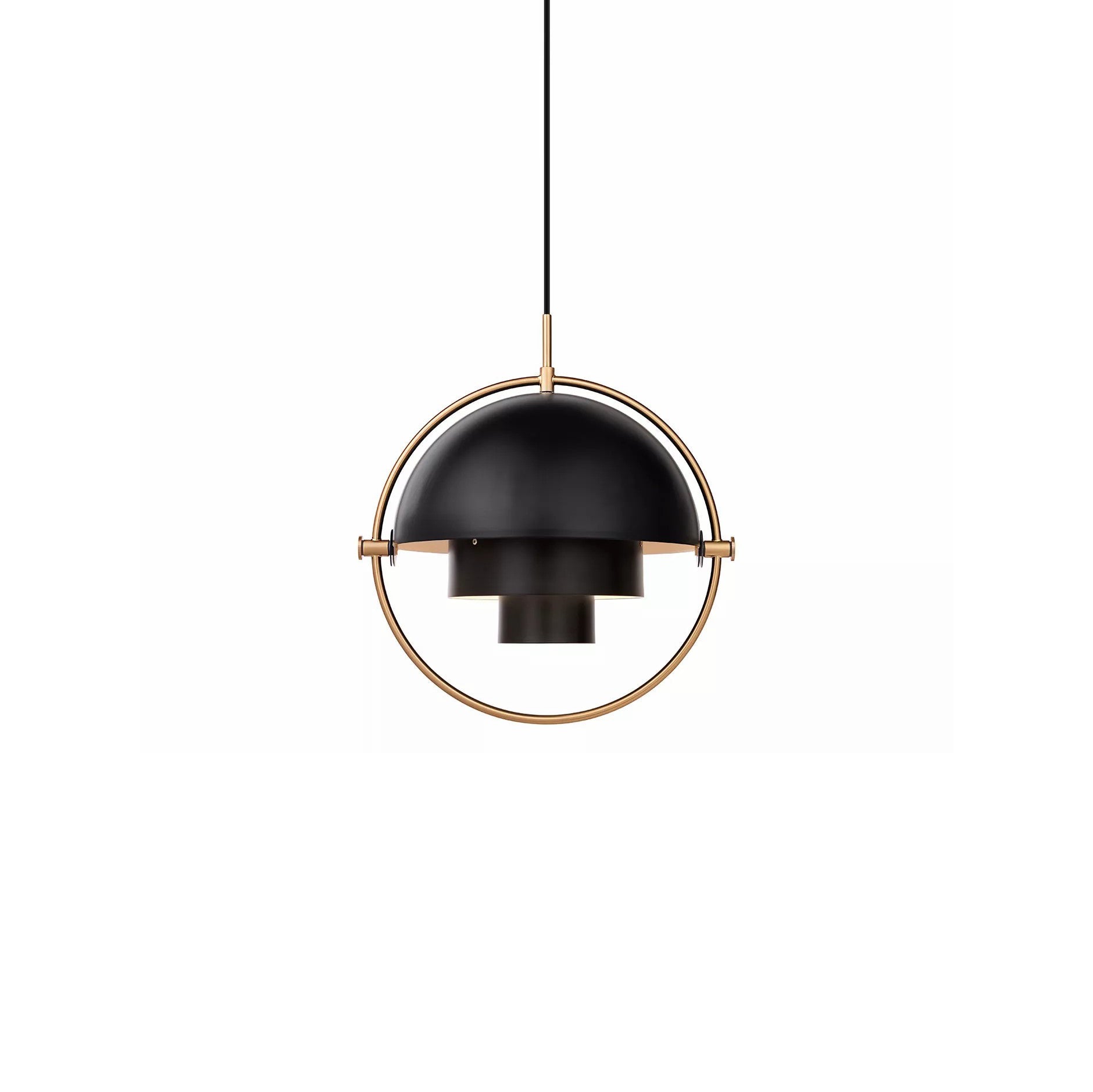 Lustra Pendant Lamp Deformed Ball Golden - Neutral Decor