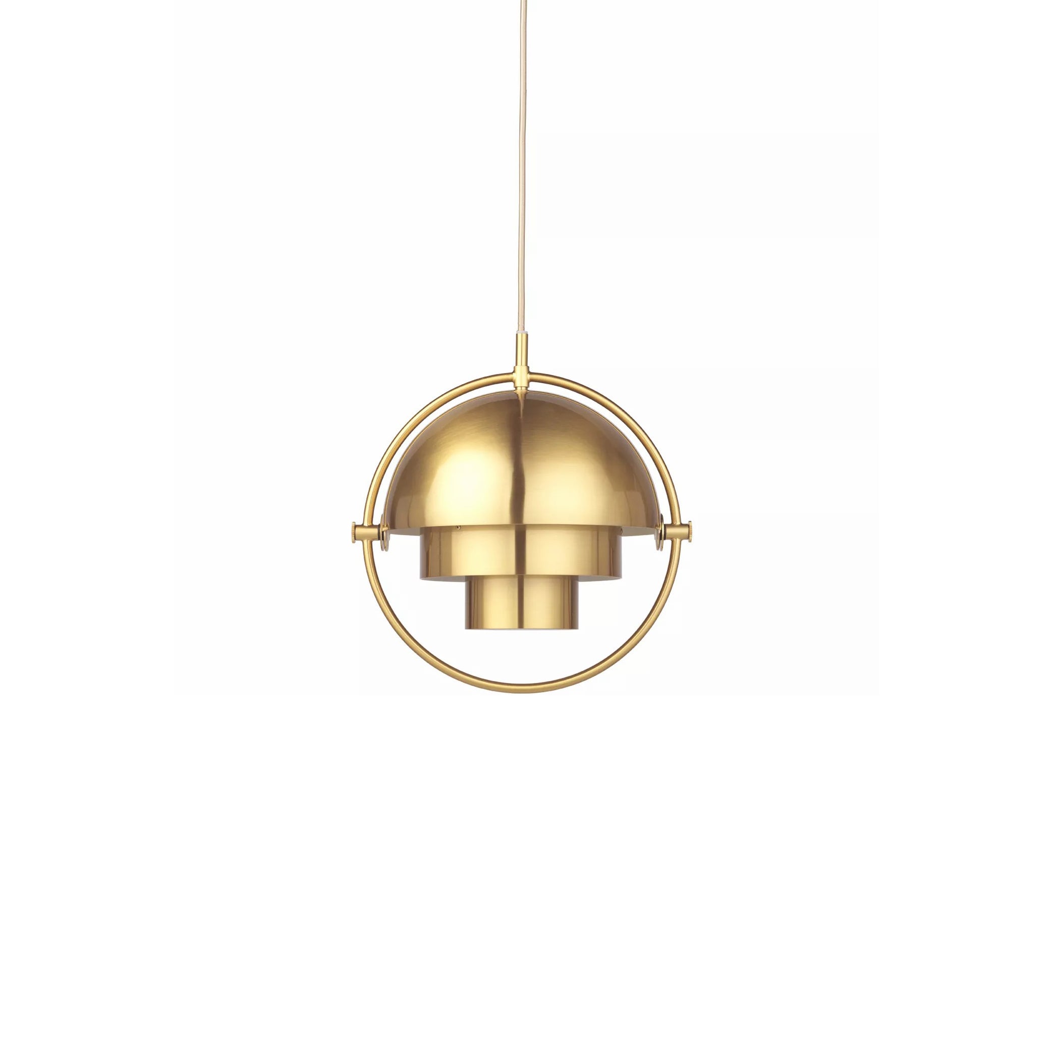 Lustra Pendant Lamp Deformed Ball Golden - Neutral Decor