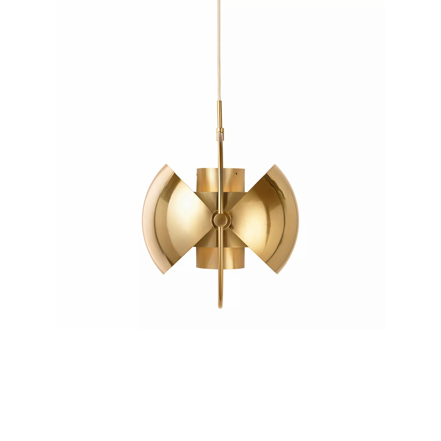 Lustra Pendant Lamp Deformed Ball Golden - Neutral Decor