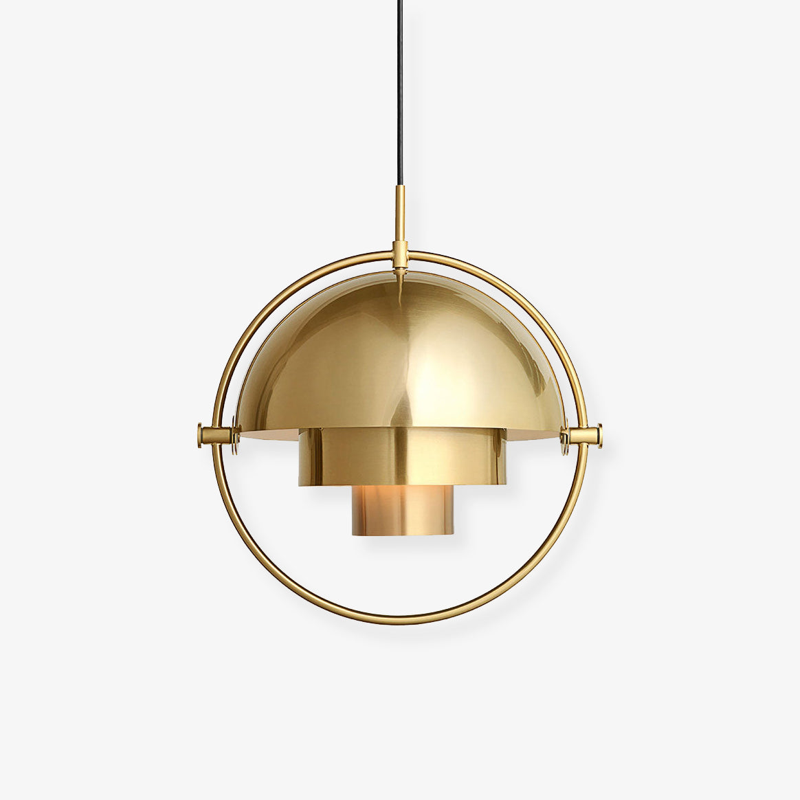 Lustra Pendant Lamp Deformed Ball Golden - Neutral Decor