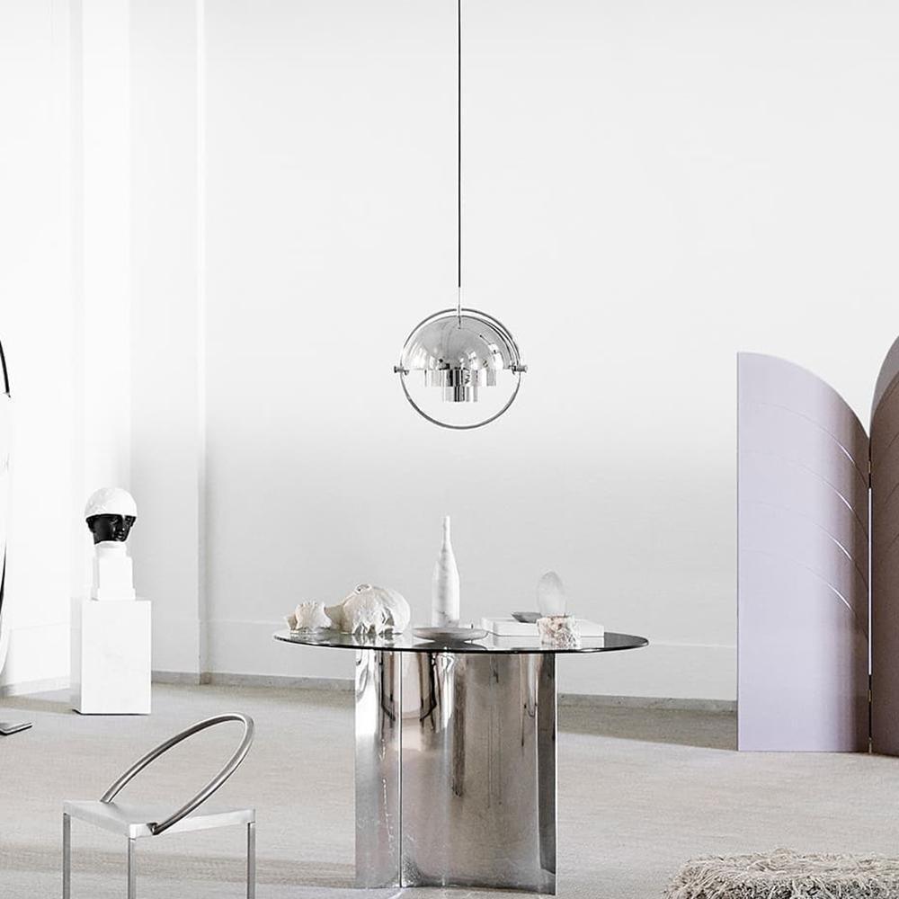 Lustra Pendant Lamp Deformed Ball Golden - Neutral Decor
