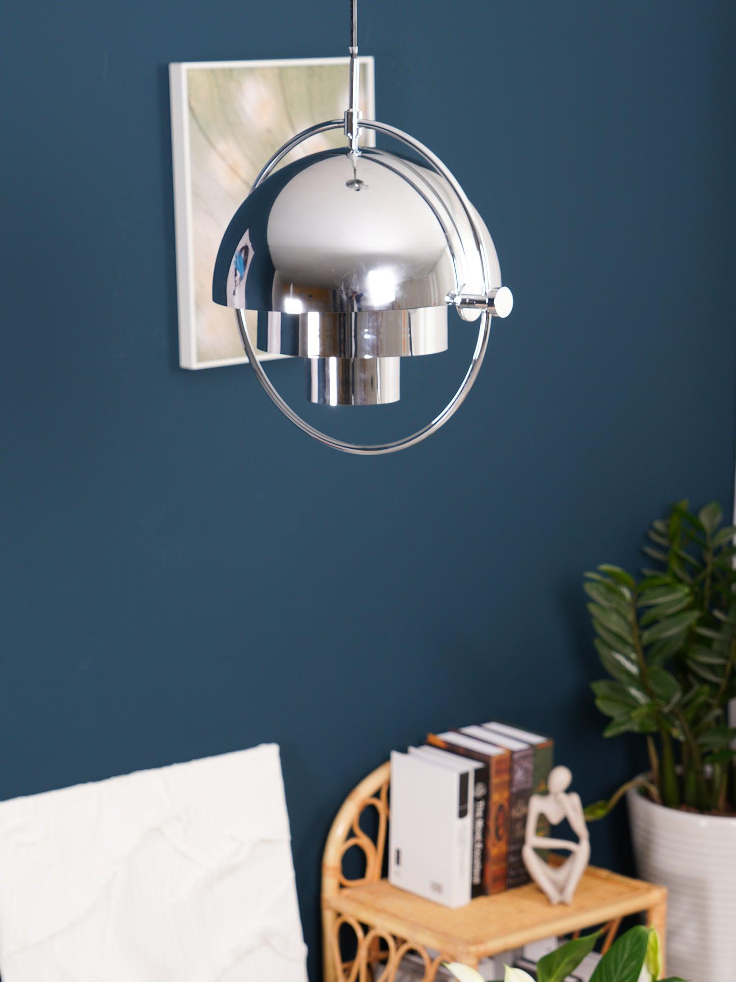 Lustra Pendant Lamp Deformed Ball Golden - Neutral Decor