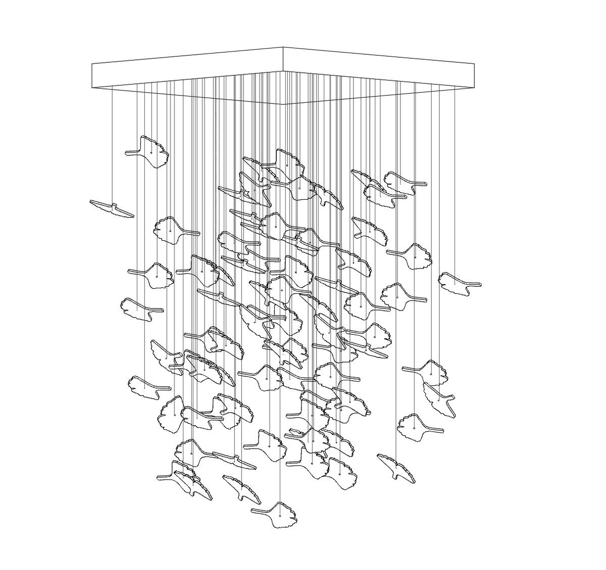 Maple Canopy Crystal Chandelier