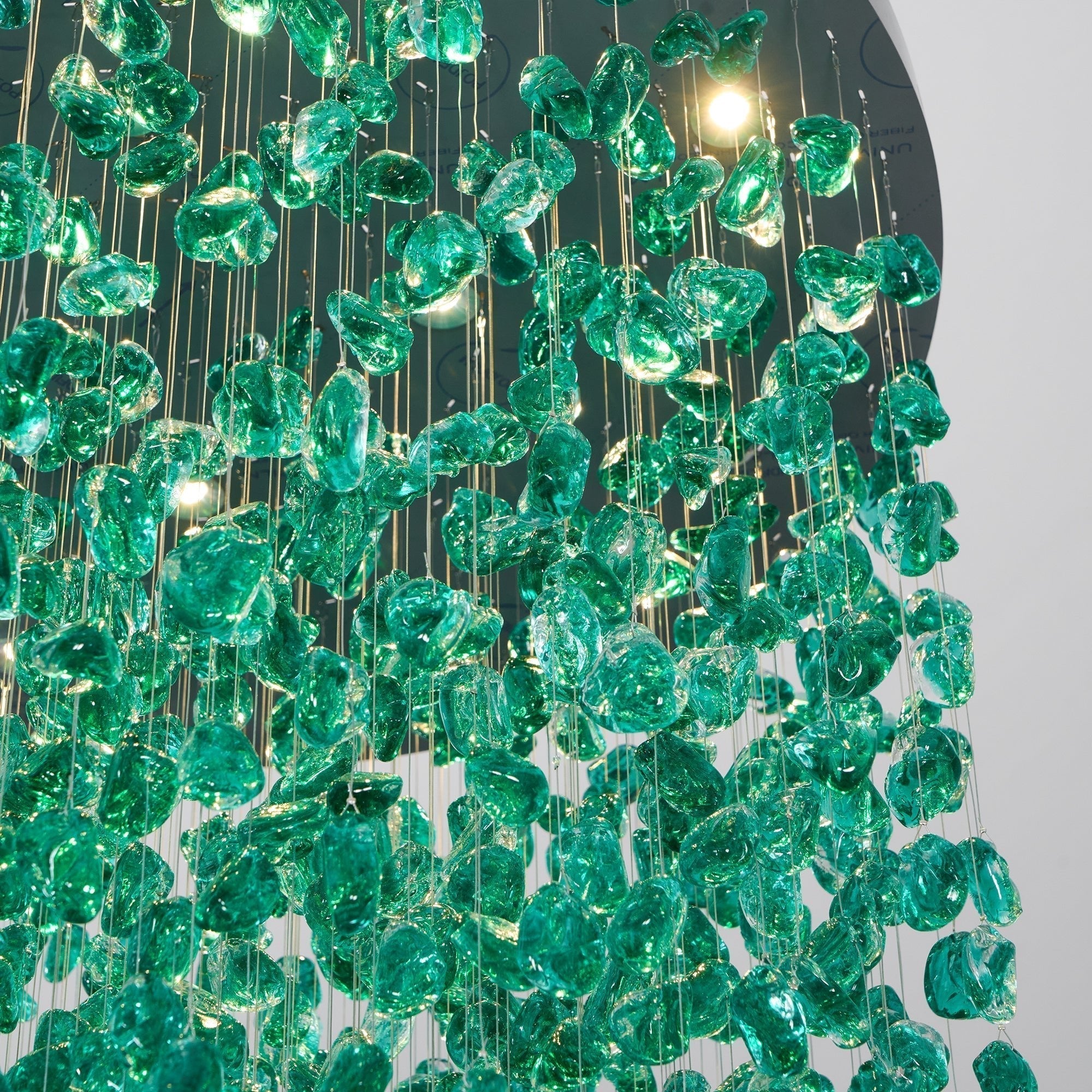Belora Postmodern Luxury Stone Crystal Chandelier