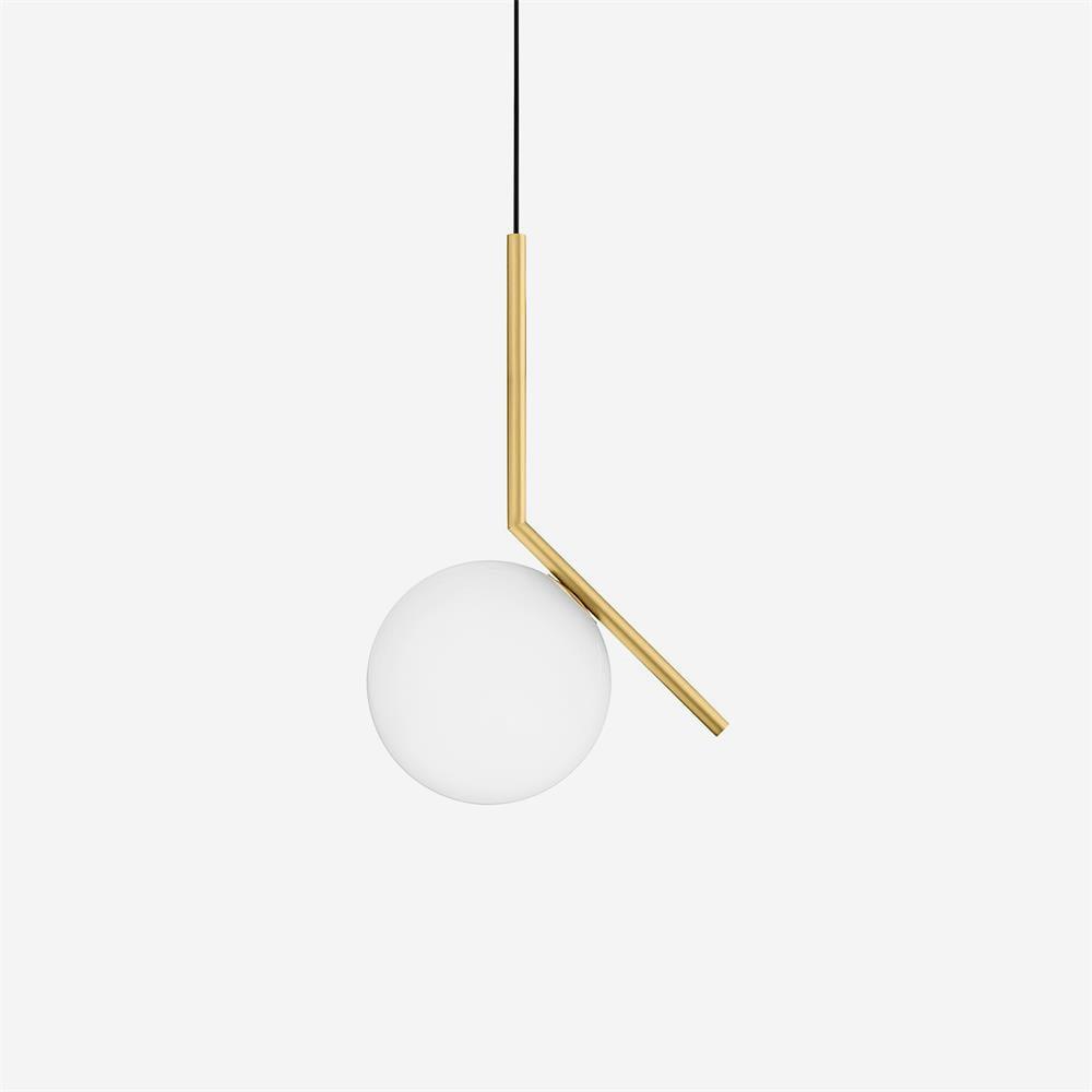 Linea Pendant Light Glass - Neutral Decor