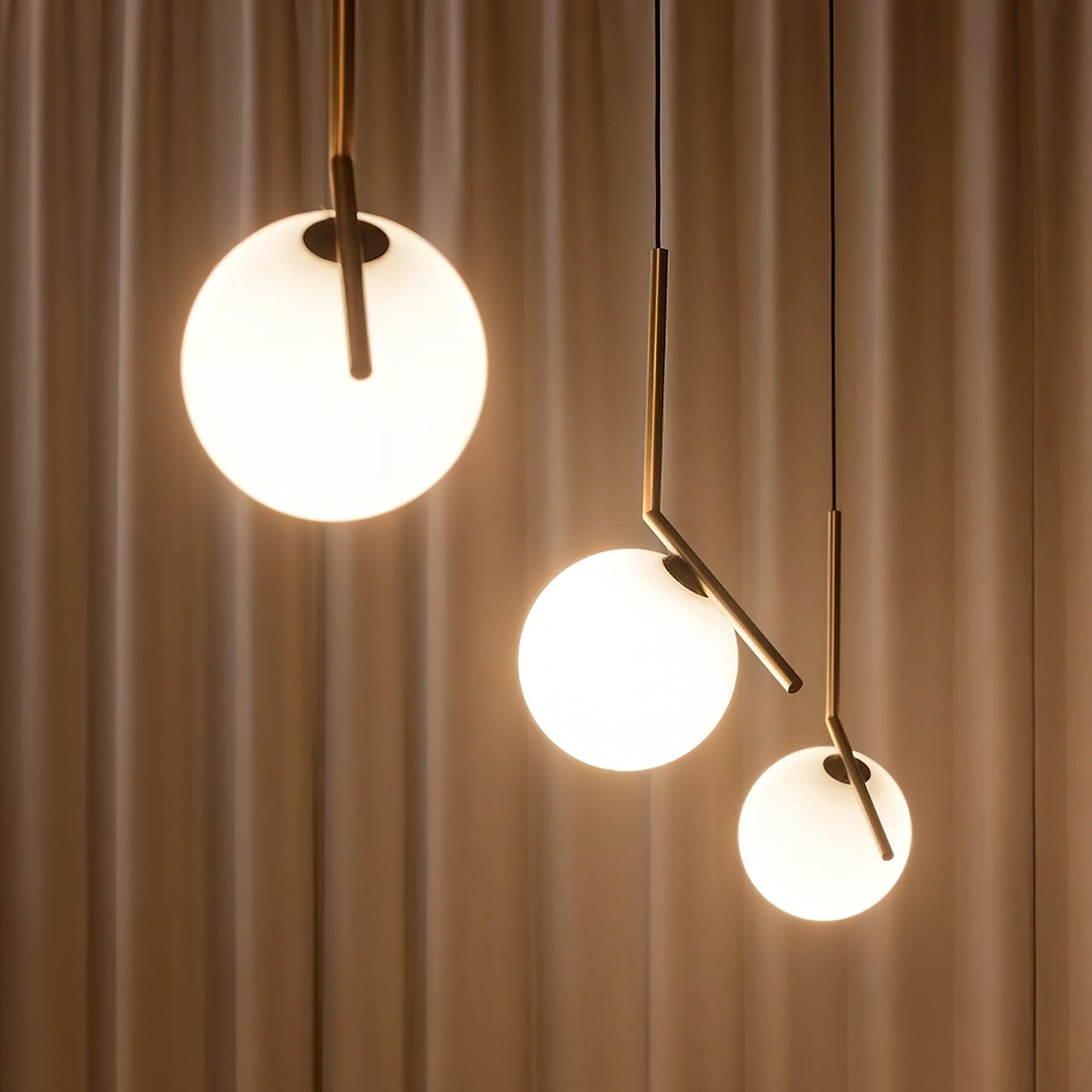Linea Pendant Light Glass - Neutral Decor
