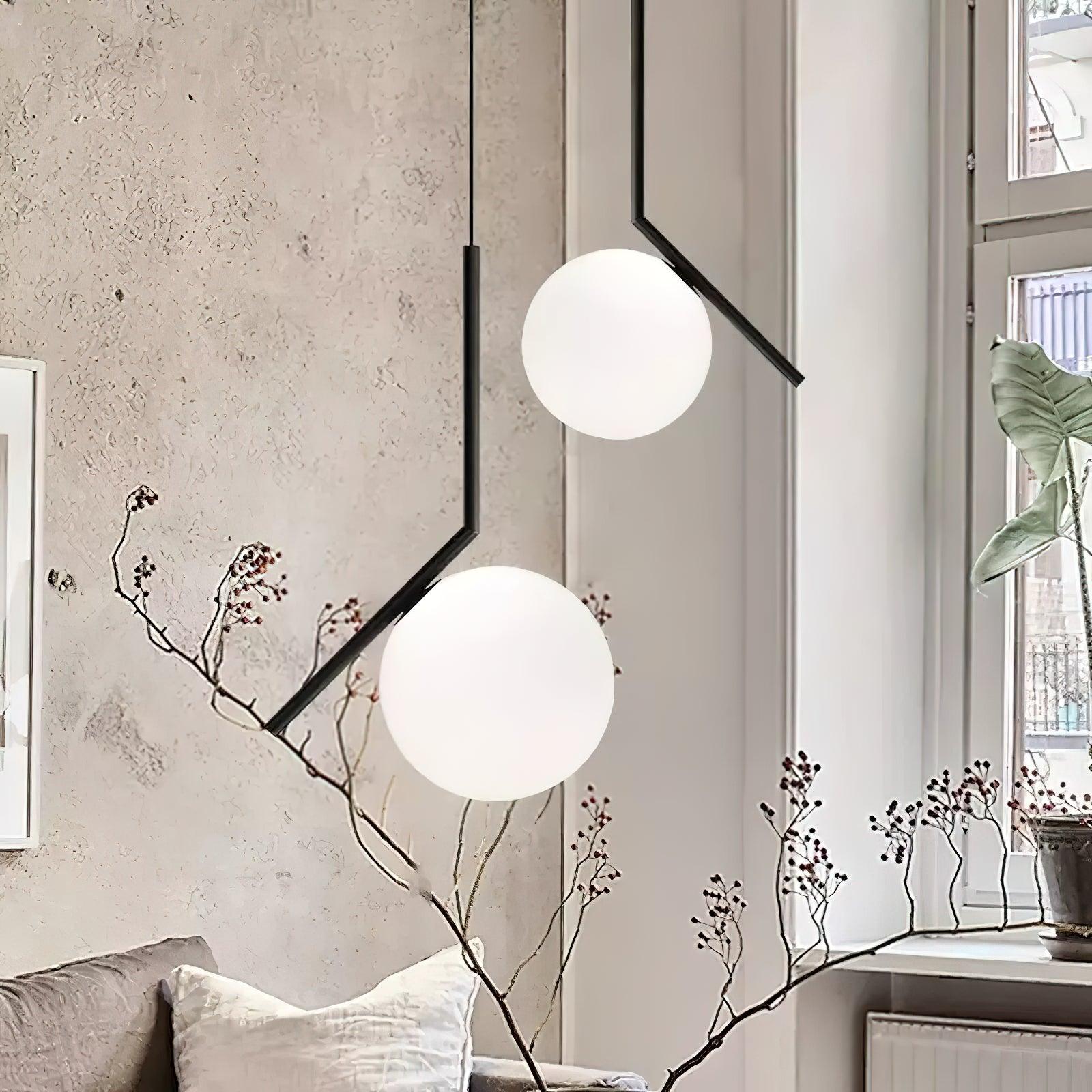 Linea Pendant Light Glass - Neutral Decor