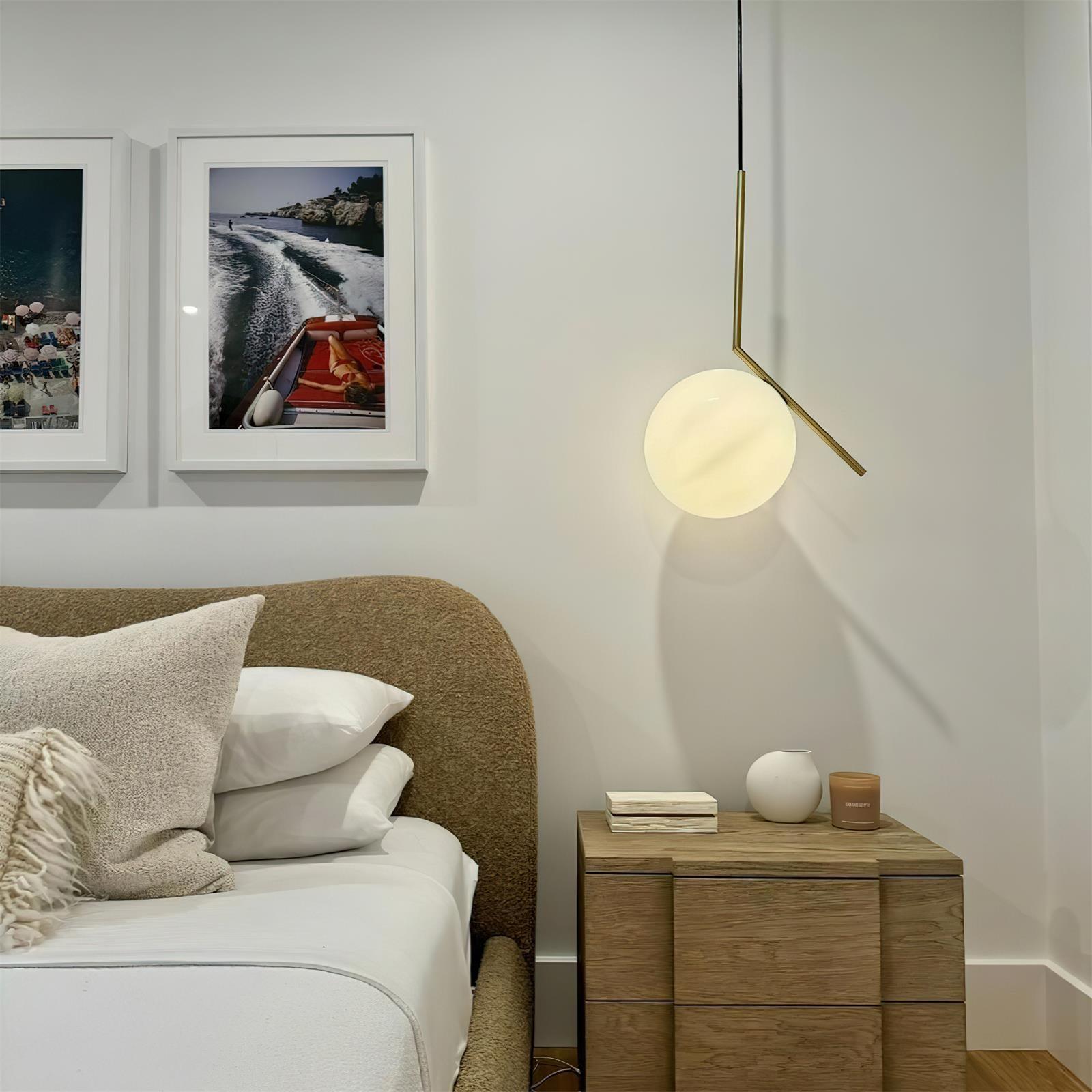 Linea Pendant Light Glass - Neutral Decor