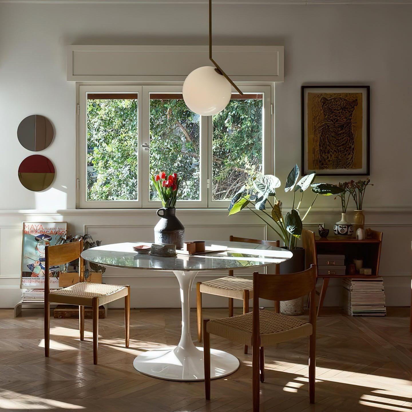 Linea Pendant Light Glass - Neutral Decor