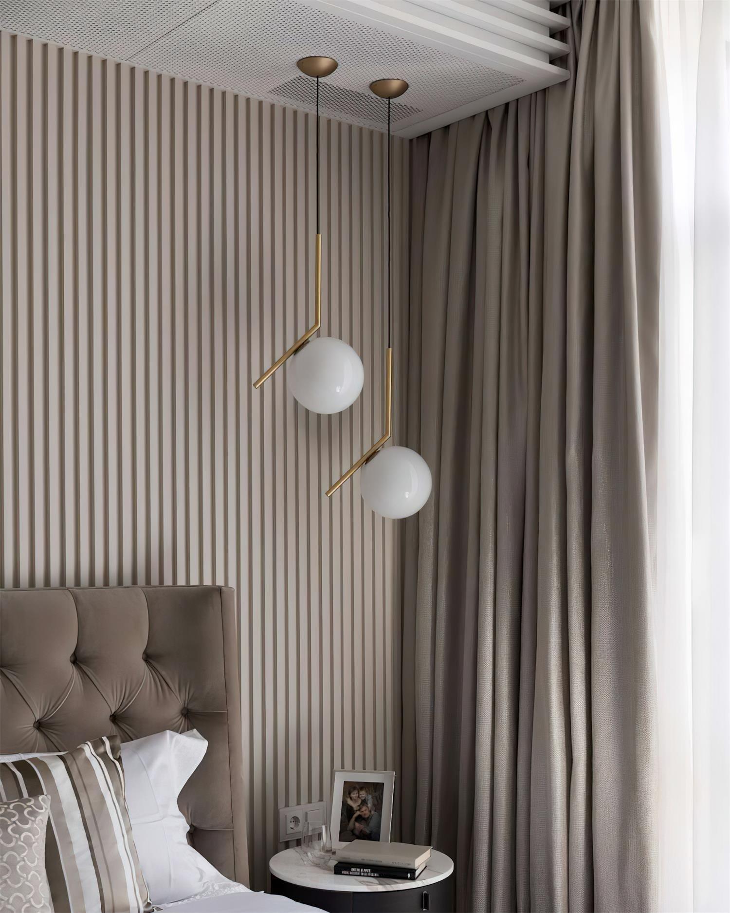 Linea Pendant Light Glass - Neutral Decor