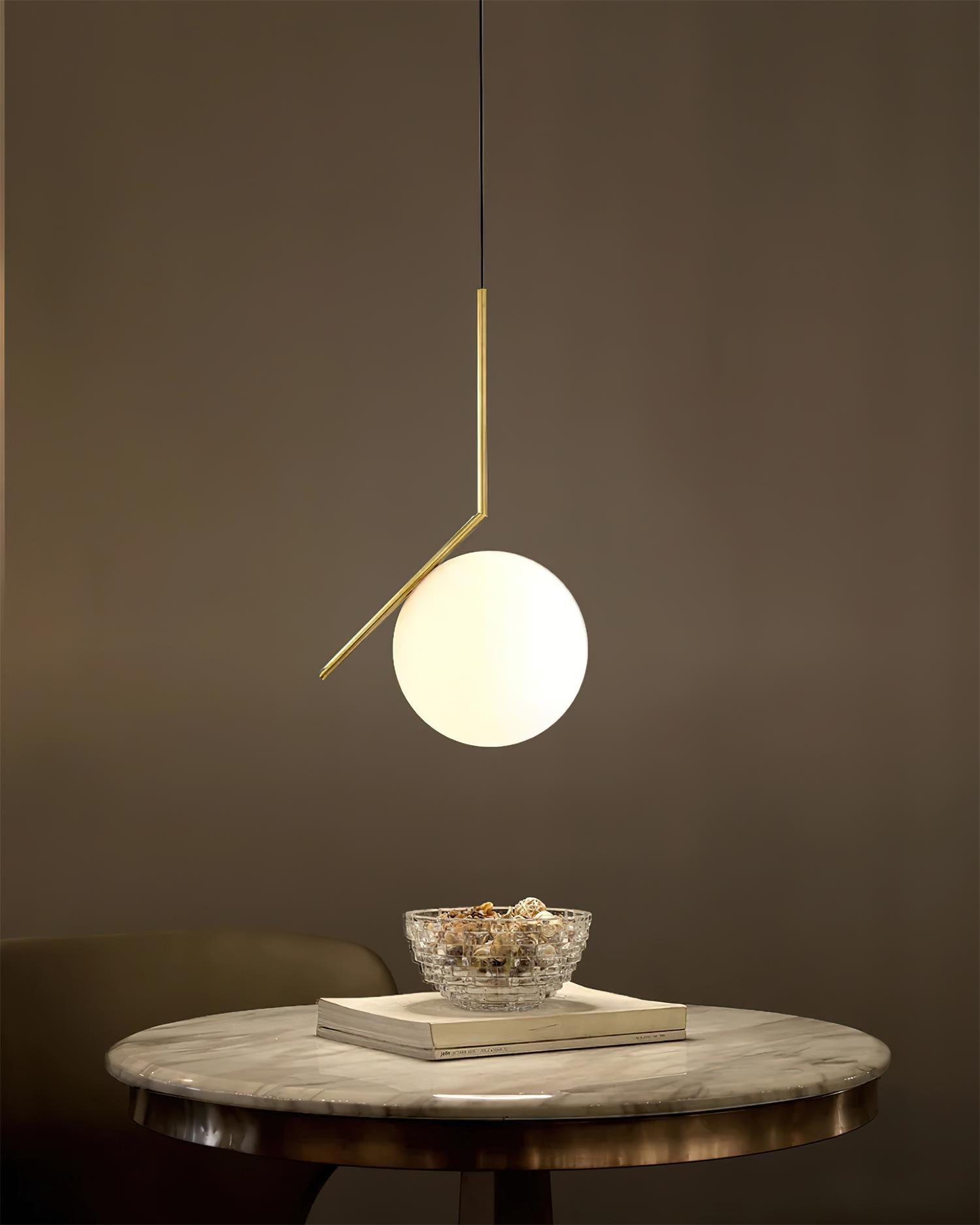 Linea Pendant Light Glass - Neutral Decor