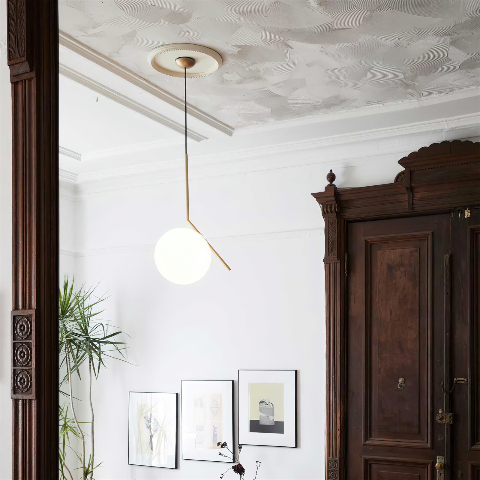 Linea Pendant Light Glass - Neutral Decor
