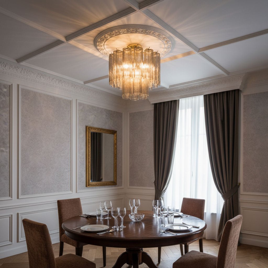 Orinwood Murano Tubes Flush Mount Ceiling Light