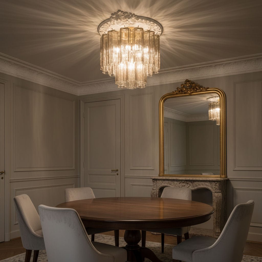 Orinwood Murano Tubes Flush Mount Ceiling Light