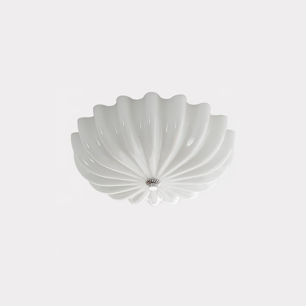 Urelis Ceiling Lamp Murano Blown Glass Shell Inspired
