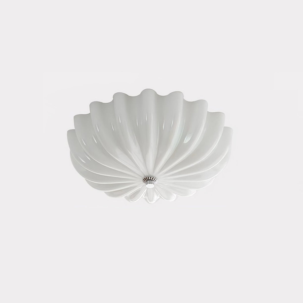 Urelis Ceiling Lamp Murano Blown Glass Shell Inspired