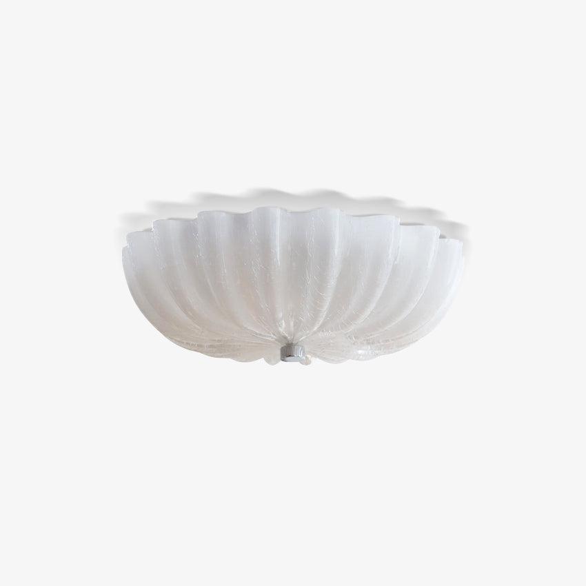 Urelis Ceiling Lamp Murano Blown Glass Shell Inspired