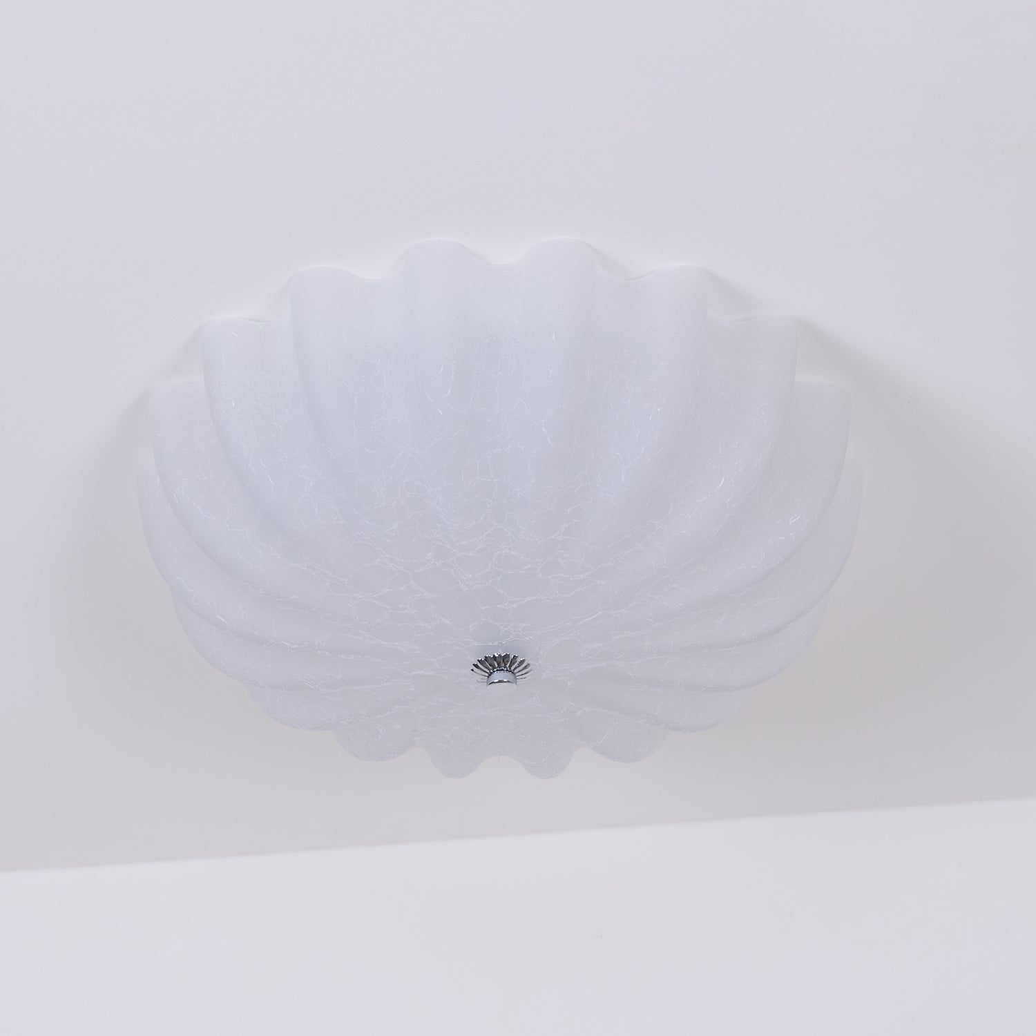 Urelis Ceiling Lamp Murano Blown Glass Shell Inspired