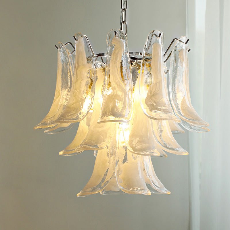 Celiian Chandelier Murano Glass Petals Vintage