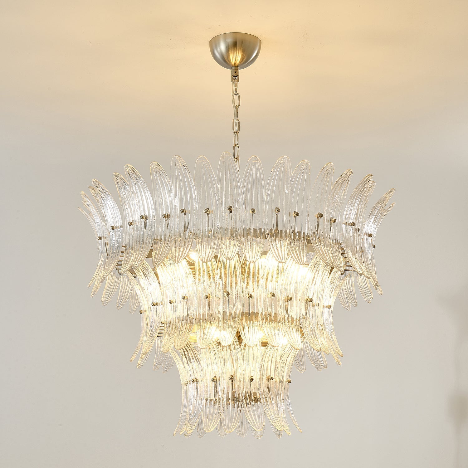 Ismavelle Glass Palmette Chandelier