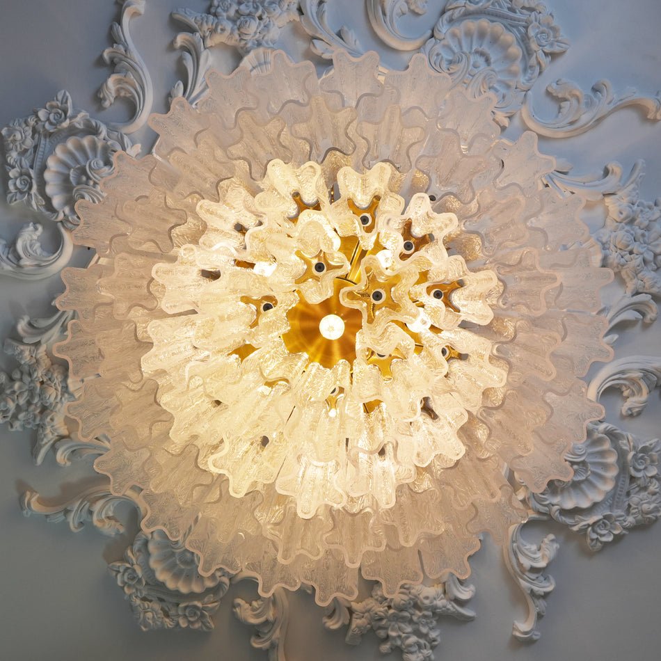 Veliaine Ceiling Lamp Murano Pink Glass Vintage