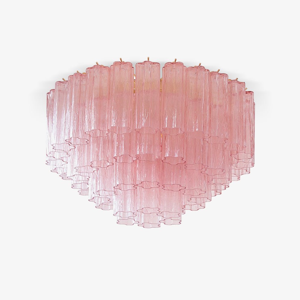 Veliaine Ceiling Lamp Murano Pink Glass Vintage