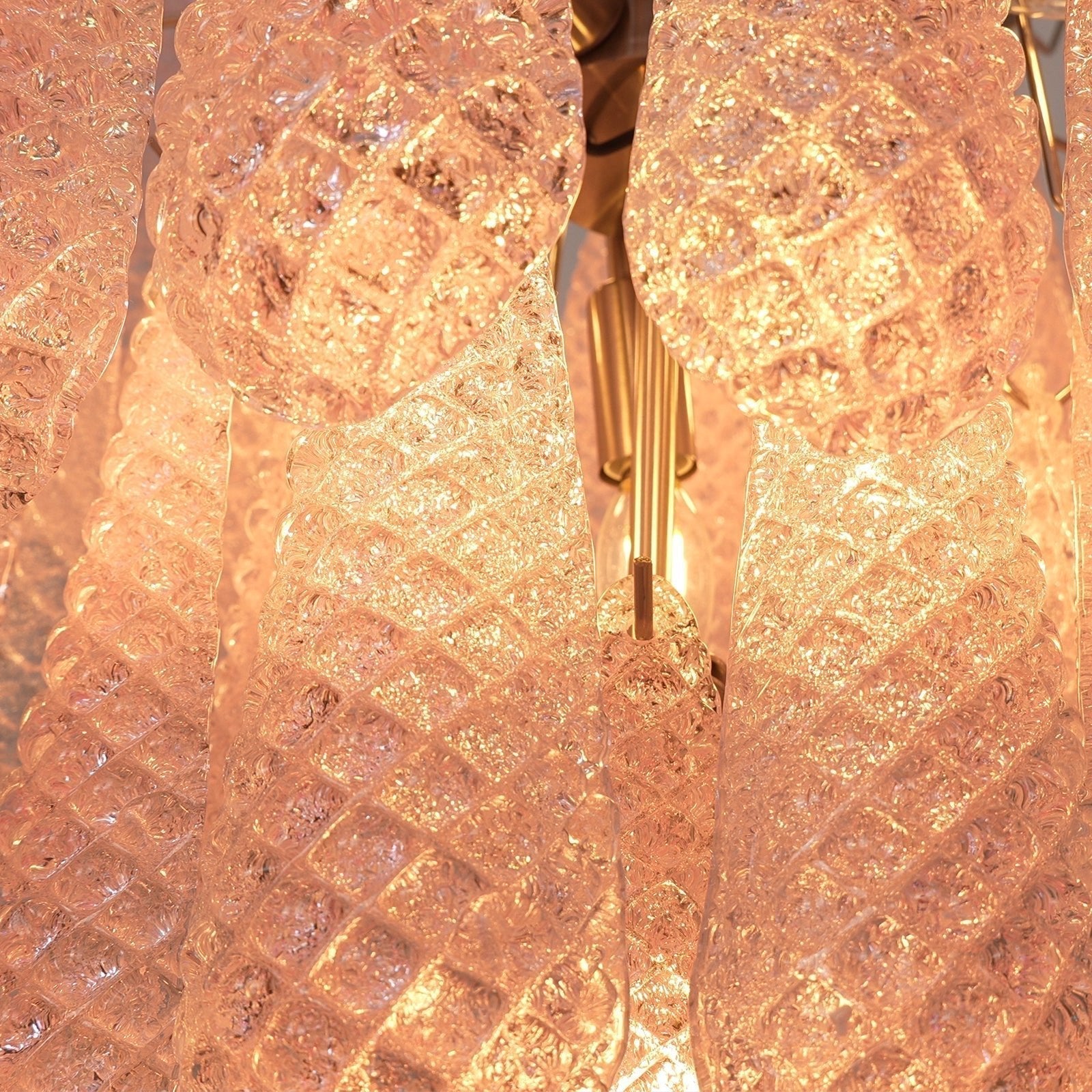 Cirelian Chandelier Pink Dewdrop Cascading Romantic
