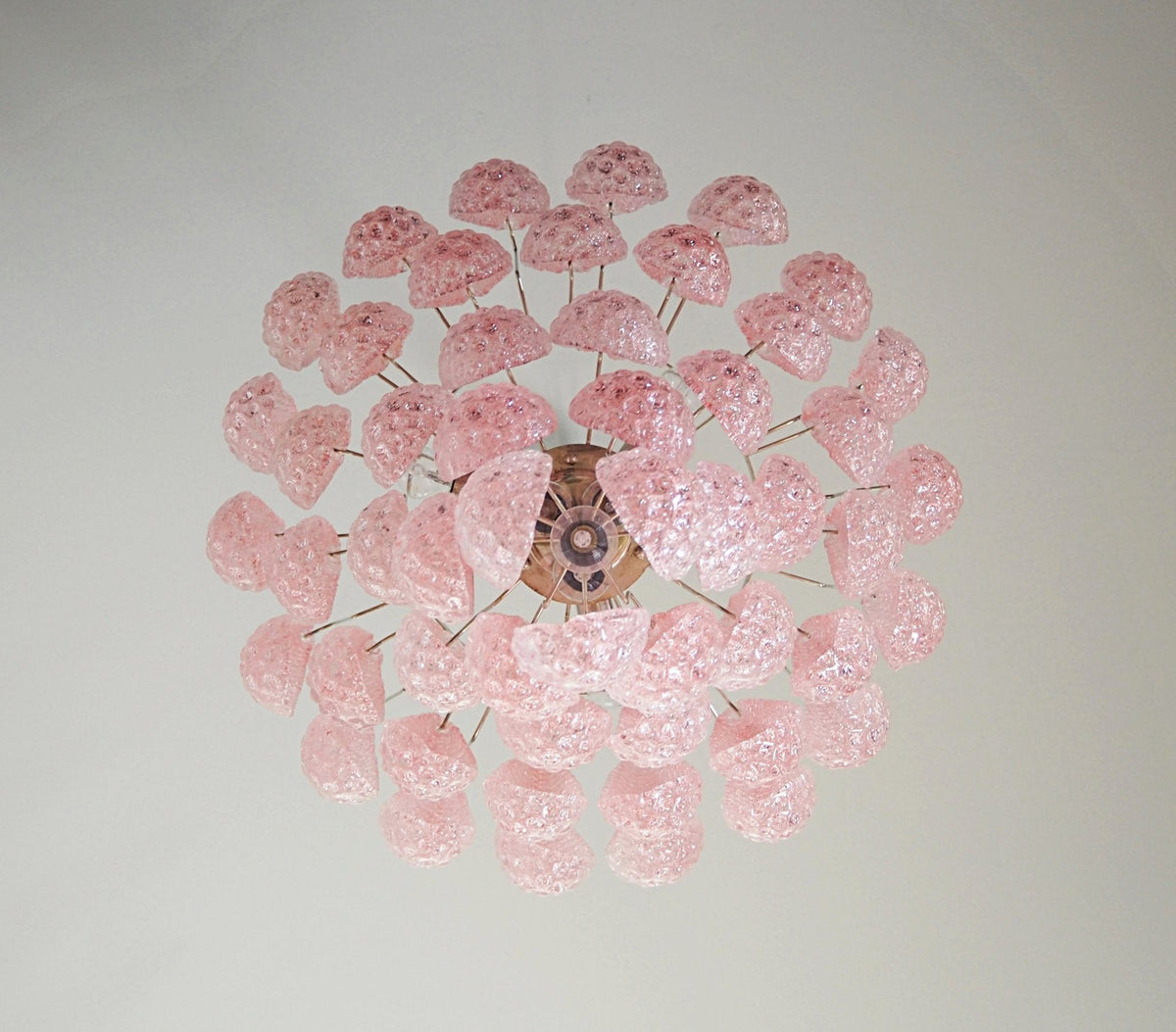 Cirelian Chandelier Pink Dewdrop Cascading Romantic