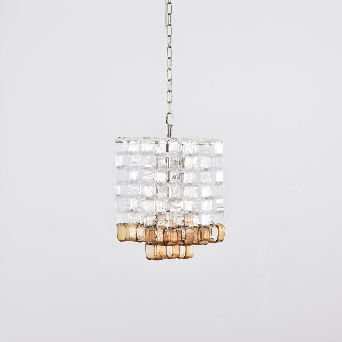 Orielis Chandelier Murano Glass Interlocking Geometric