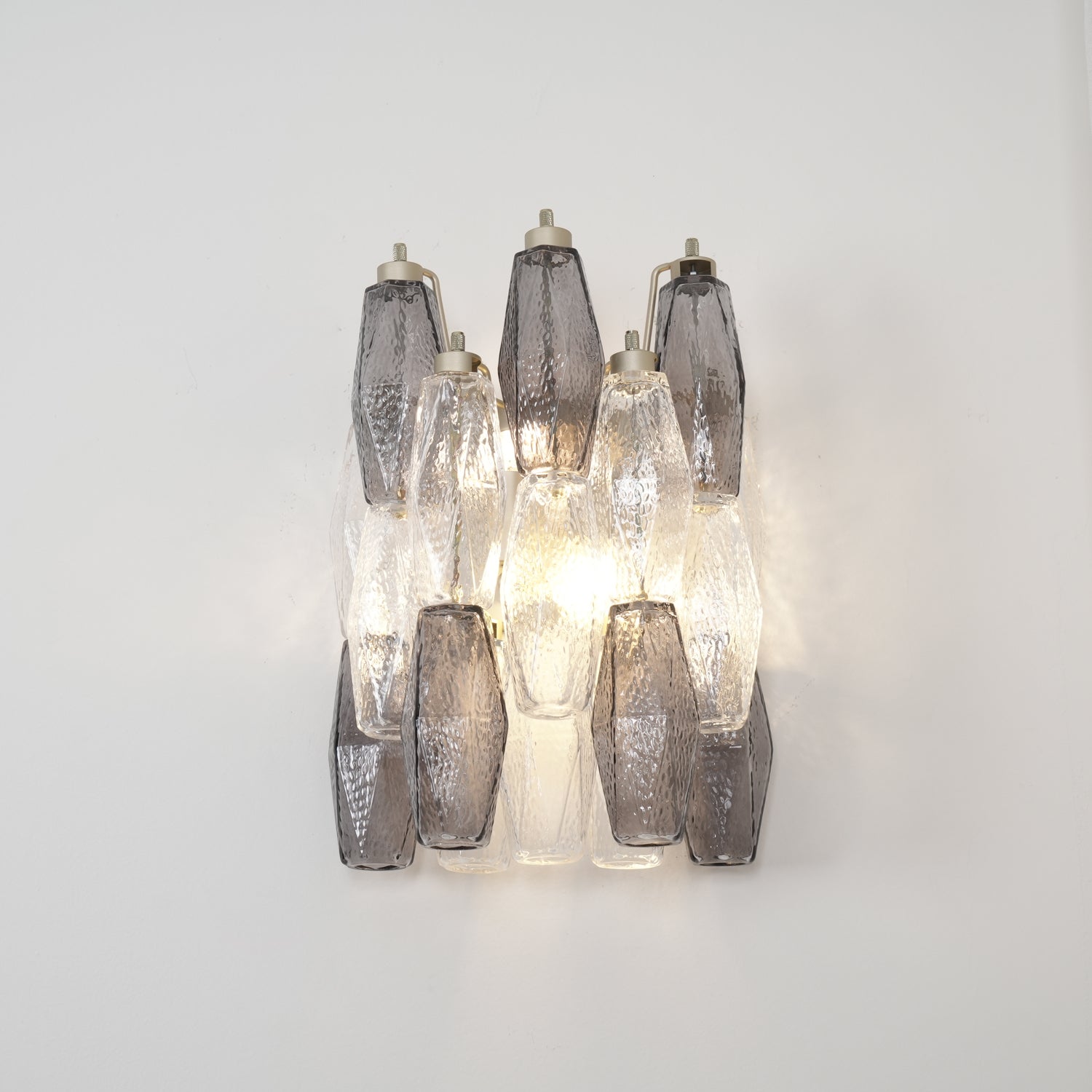 Eiruaria Wall Lamp Rhombus Glass Tiered Contemporary
