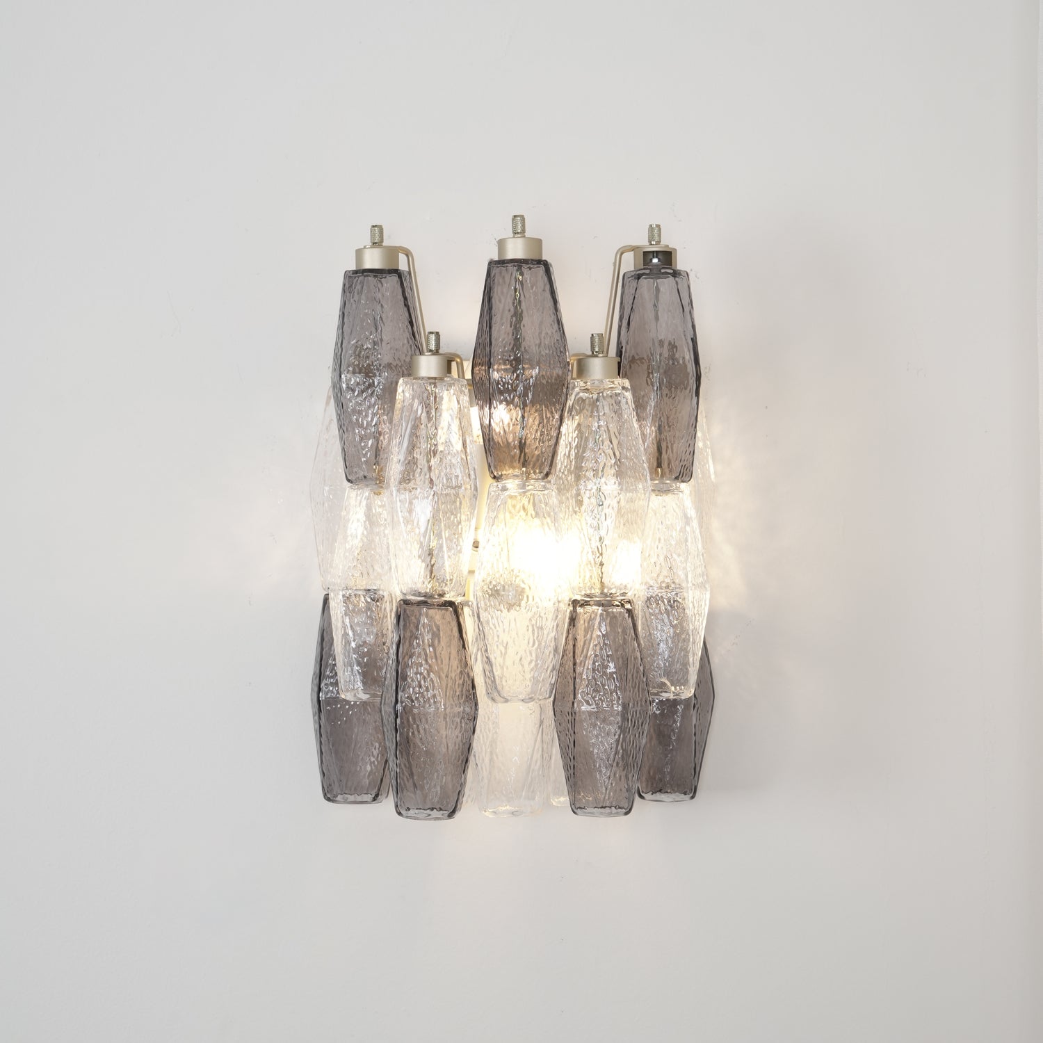 Eiruaria Wall Lamp Rhombus Glass Tiered Contemporary