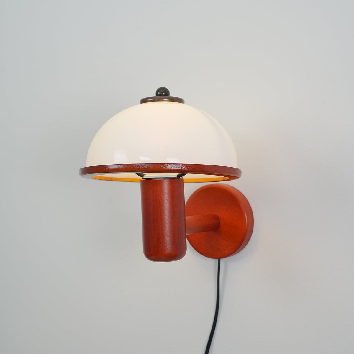 Elvarira Wall Lamp Mushroom Wood