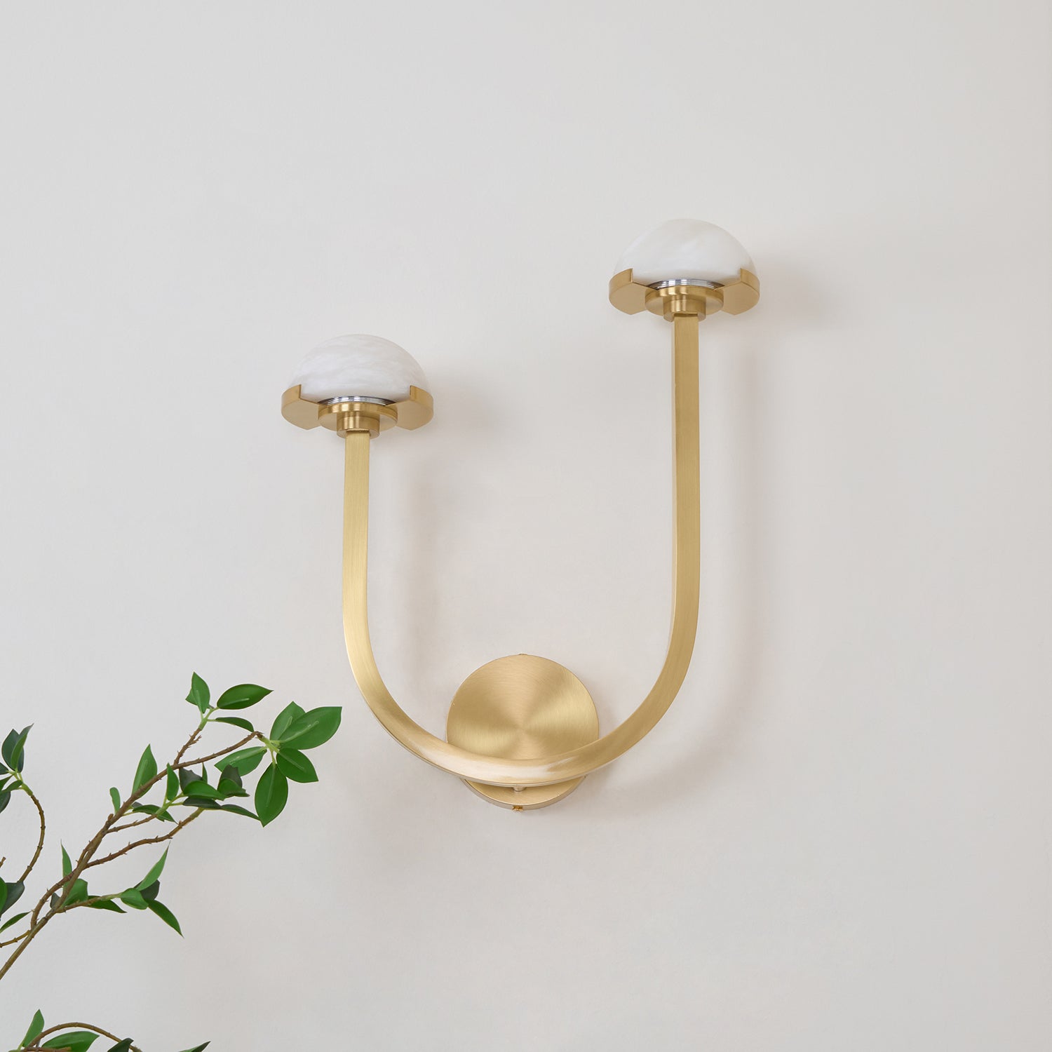 Vitalira Double Alabaster Wall Light - Neutral Decor
