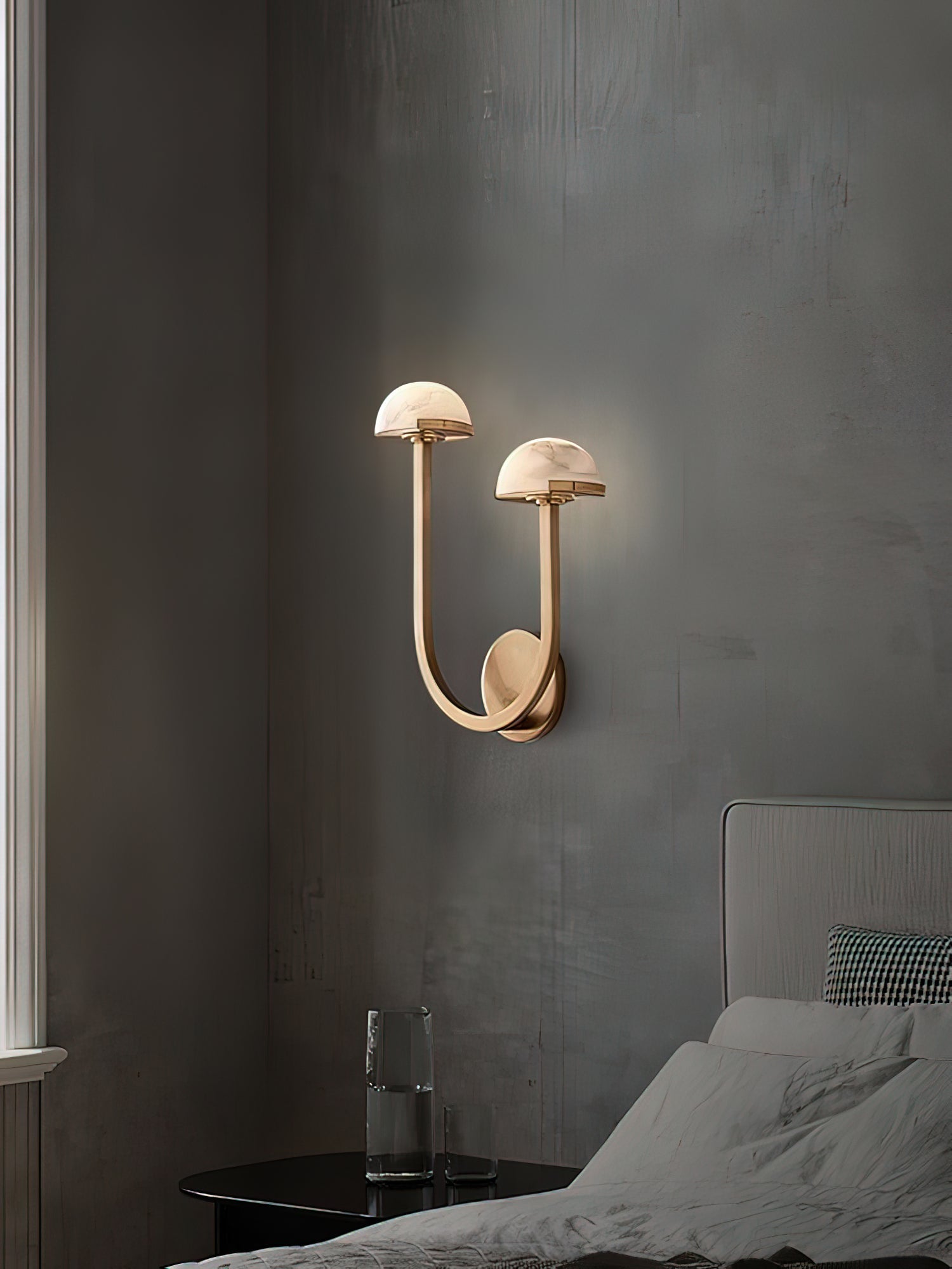 Vitalira Double Alabaster Wall Light - Neutral Decor