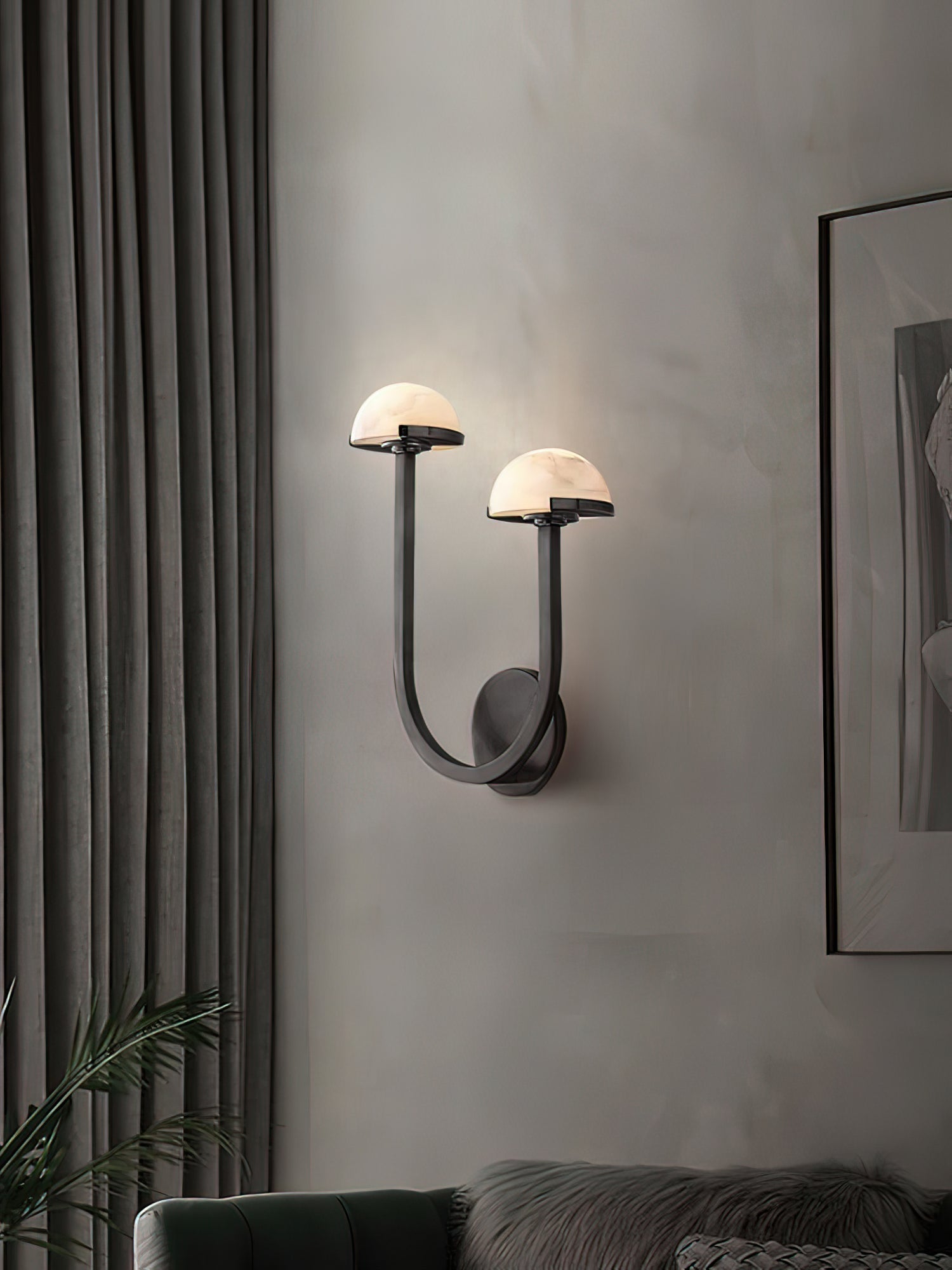 Vitalira Double Alabaster Wall Light - Neutral Decor