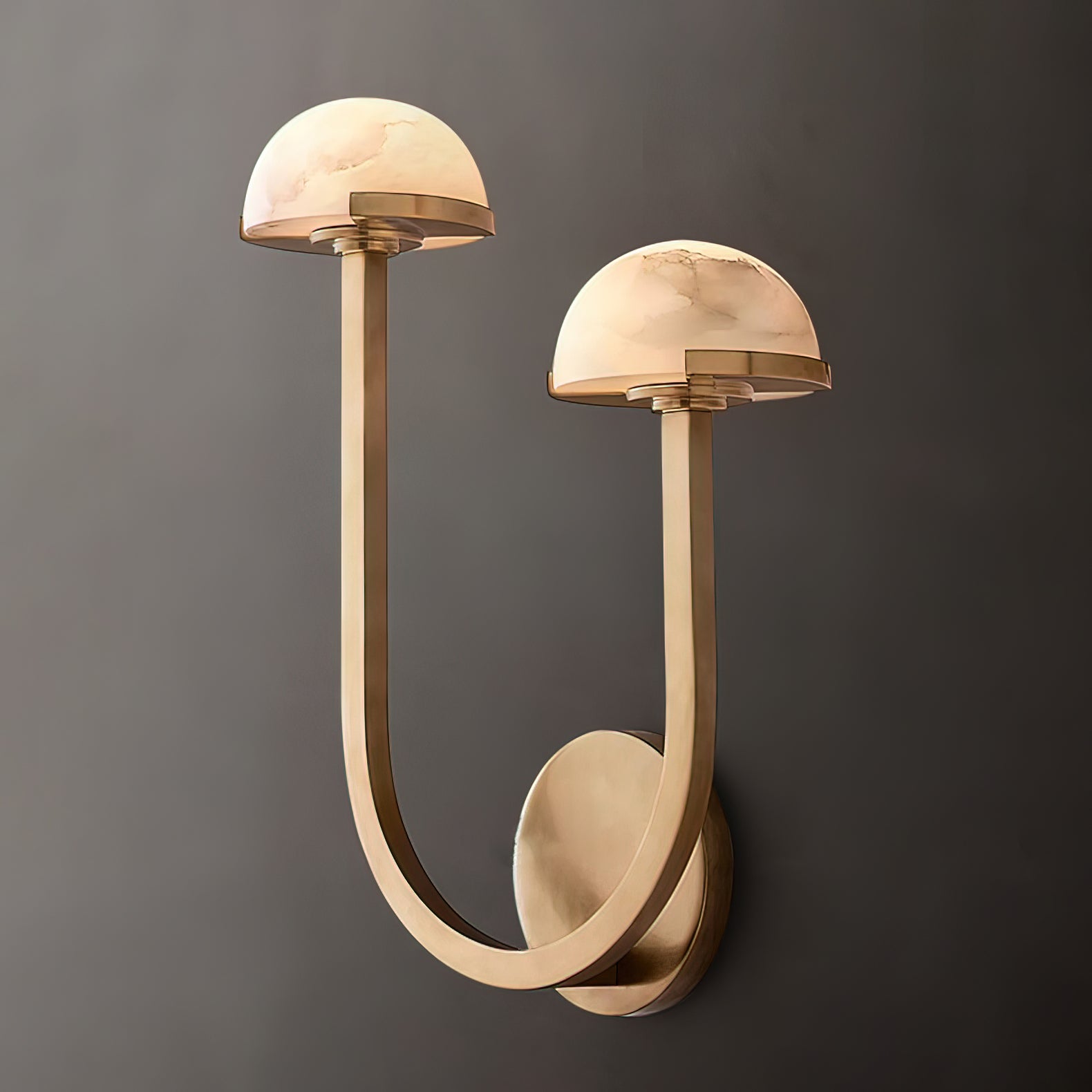 Vitalira Double Alabaster Wall Light - Neutral Decor