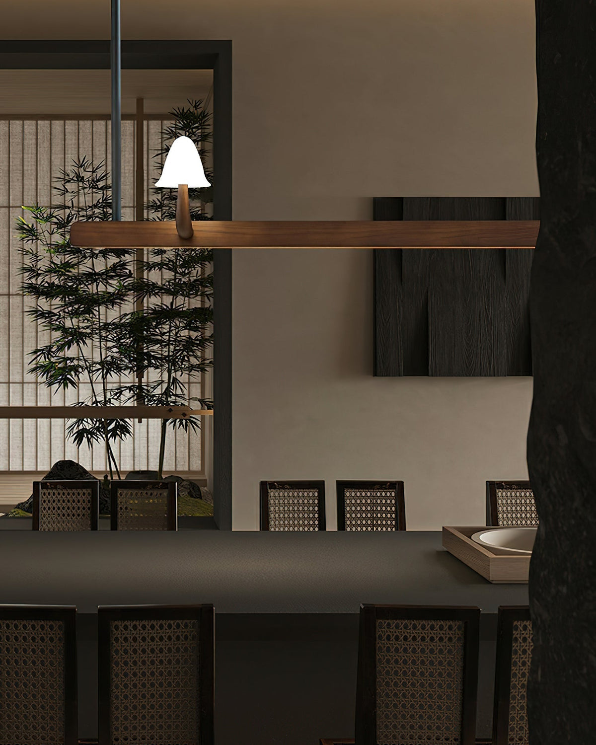 Aldalira Chandelier Mushroom Wooden Minimalist Modern