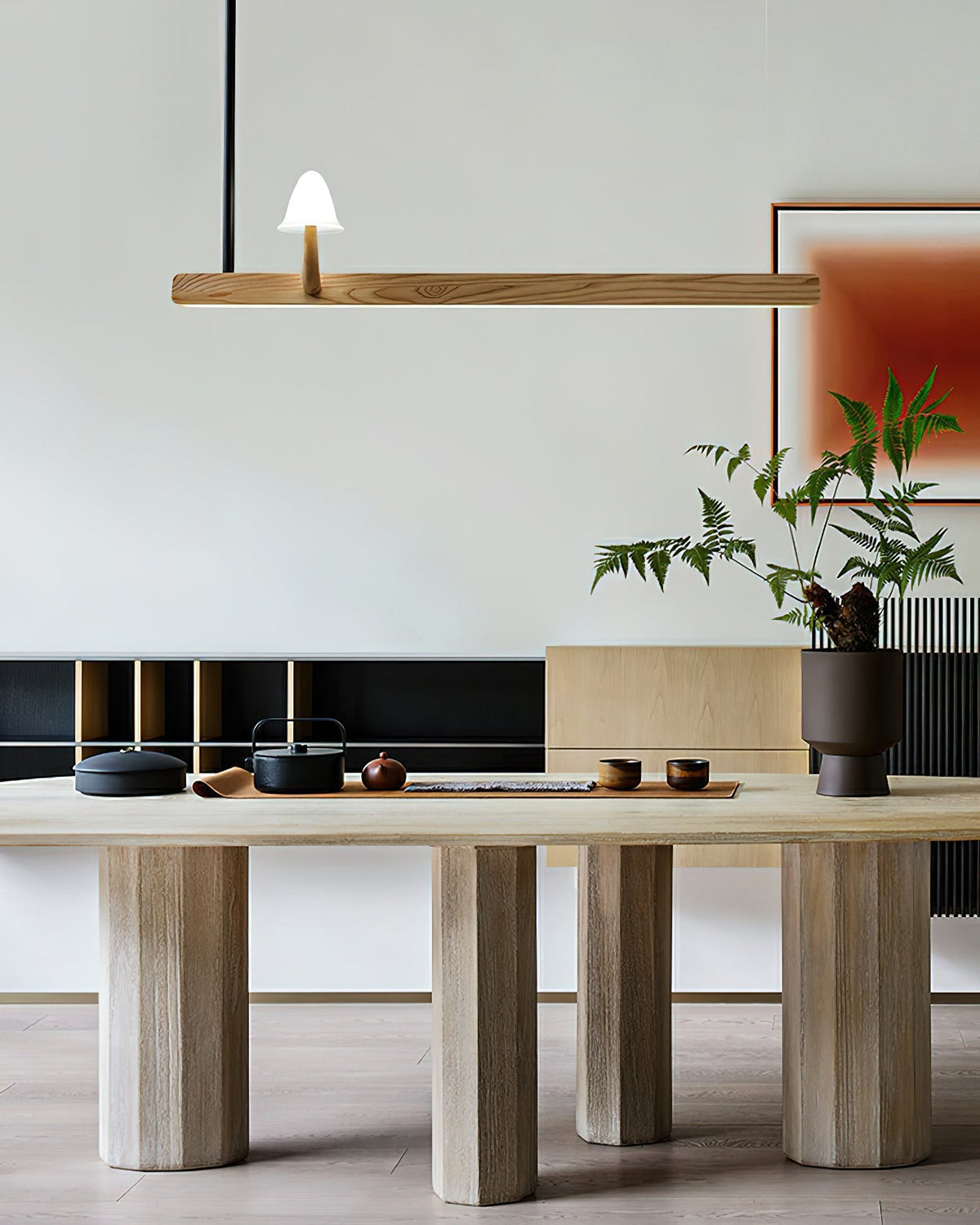 Aldalira Chandelier Mushroom Wooden Minimalist Modern