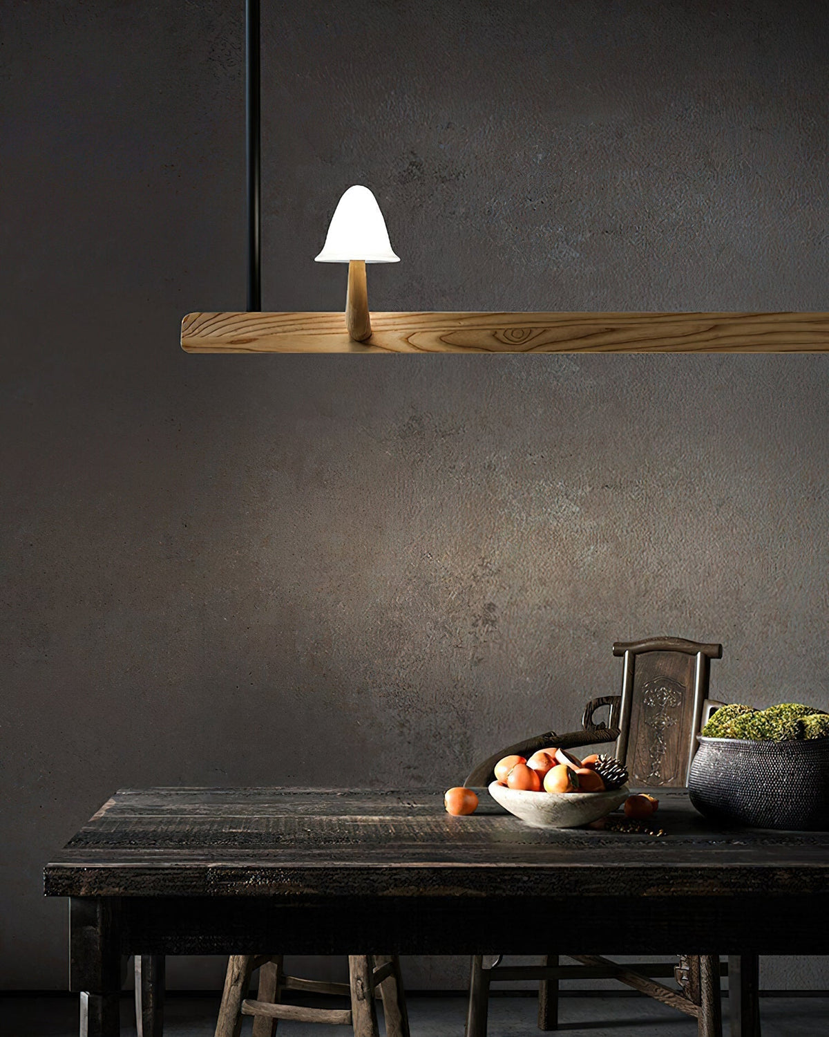 Aldalira Chandelier Mushroom Wooden Minimalist Modern