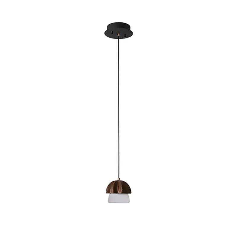 Rineine Pendant Lamp Mushroom Cluster Wood & Glass